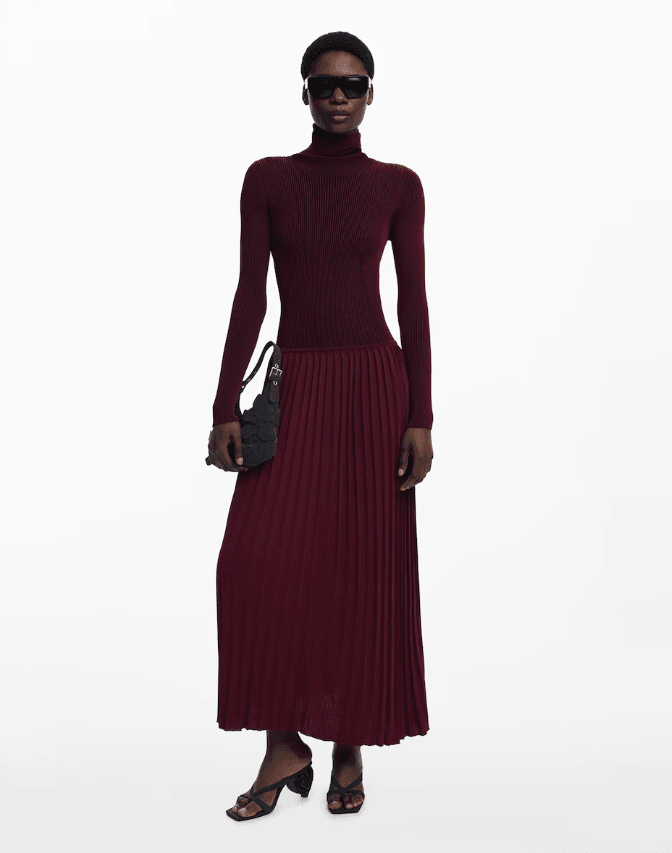 Vest Sigritt Burgundy Dress 