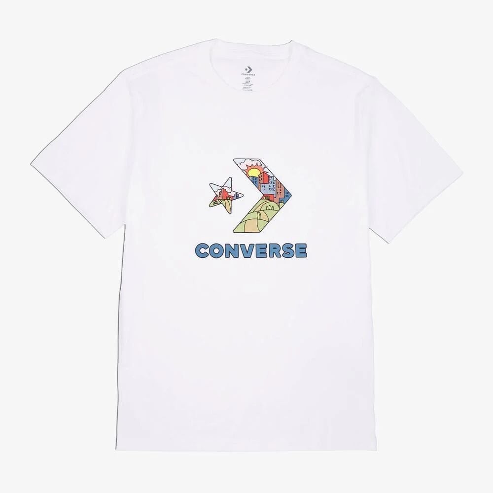 CONVERSE STAR CHEVRON FIL T-SHIRT WHT S