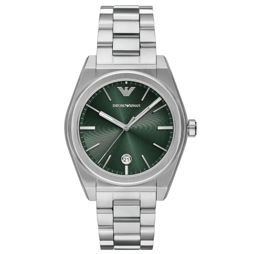 Three-Hand Date Stainless Steel Men's Watch AR11621