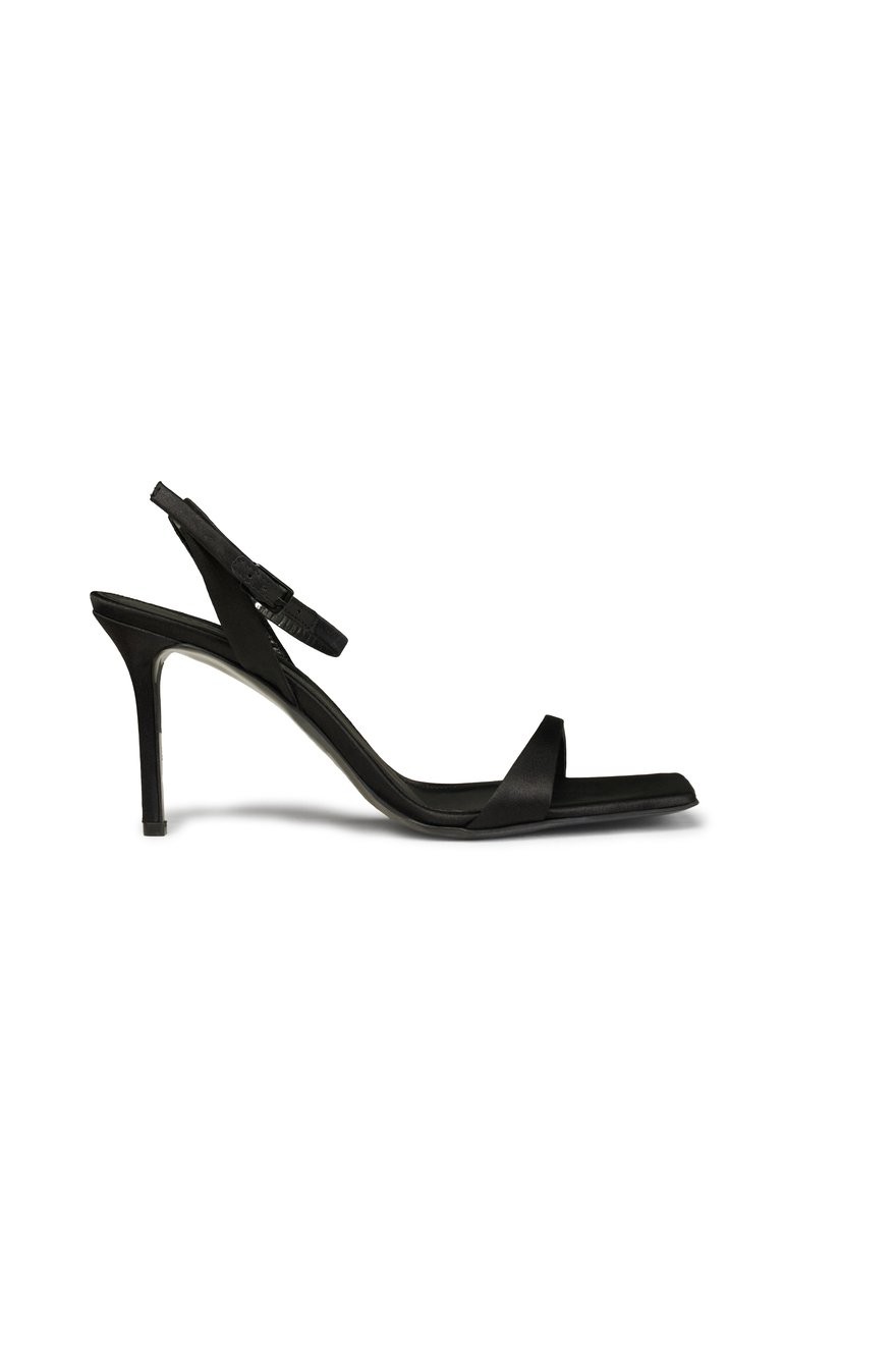 Satin Anna Short Heels