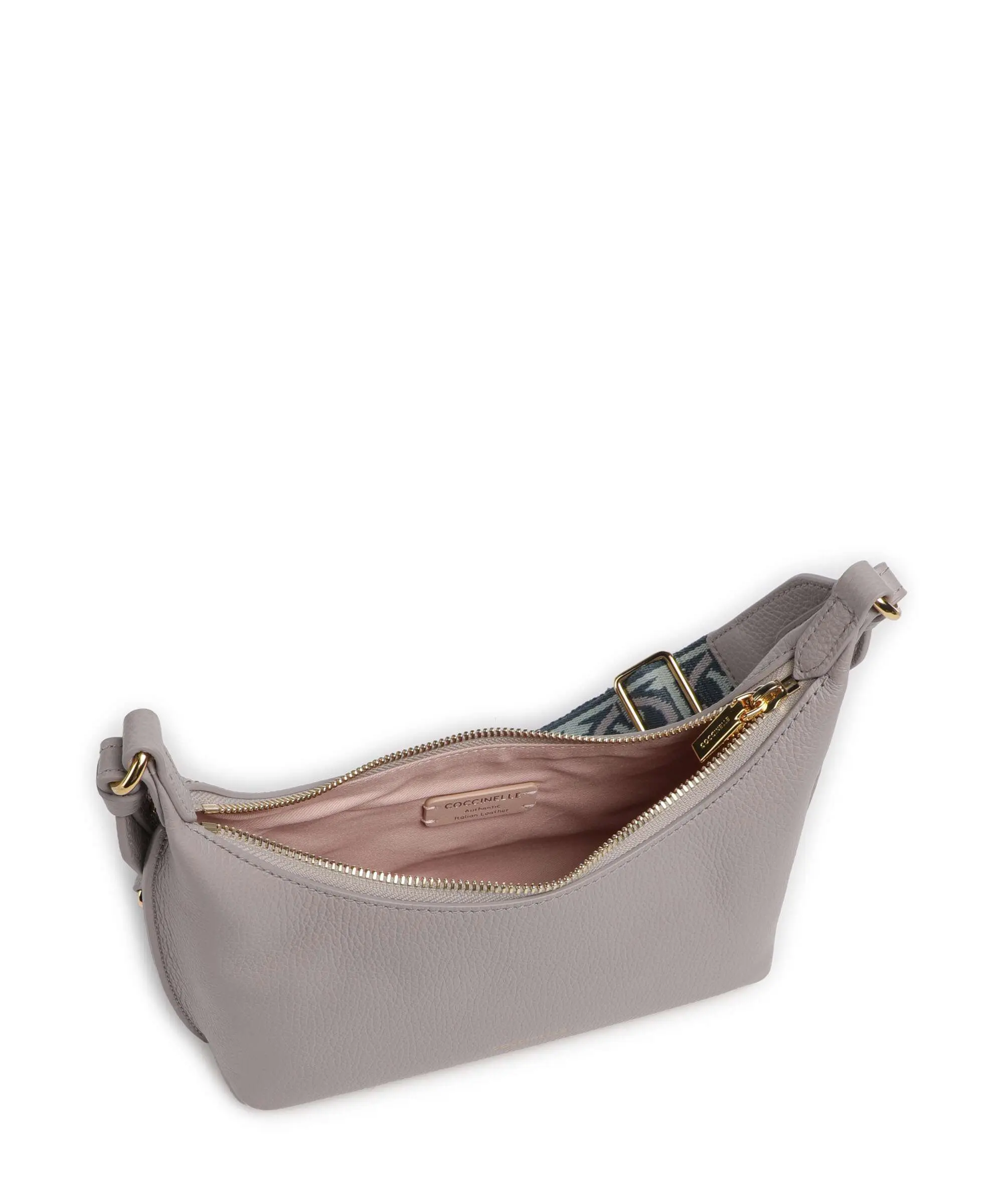 Suri Mini Gray Leather Crossbody Bag E5U8F550101