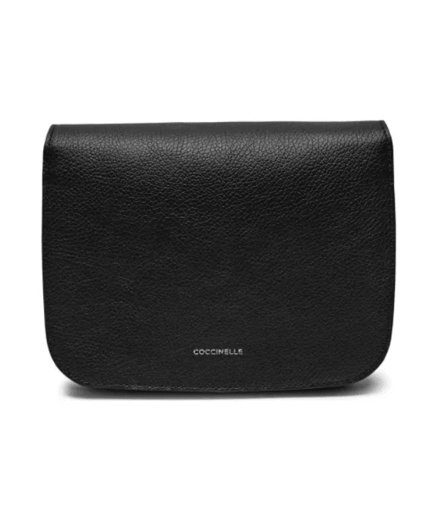 C-Me Black Leather Shoulder Bag E1SSL150101