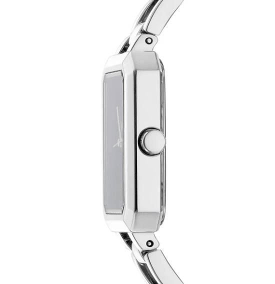 Metallic Silver Stainless Steel Women's Watch DK1L009M0055