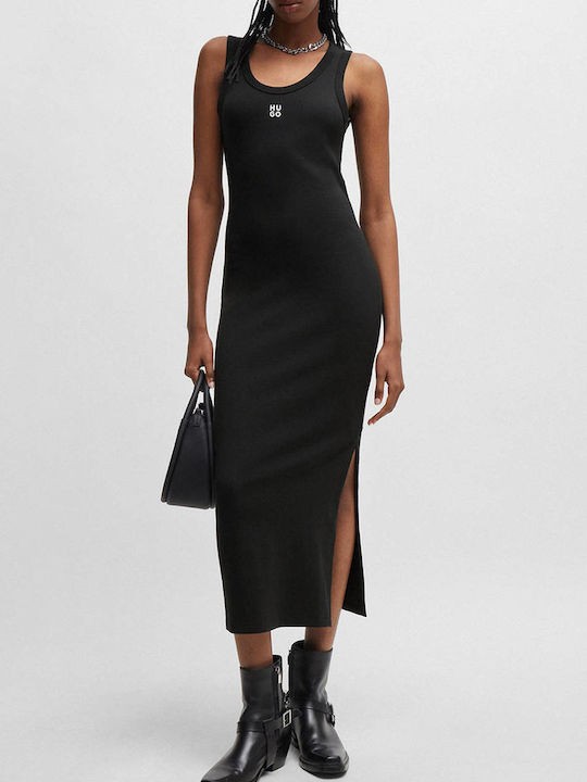 Hugo Red Nalimera Black Jersey Dress 1025822201