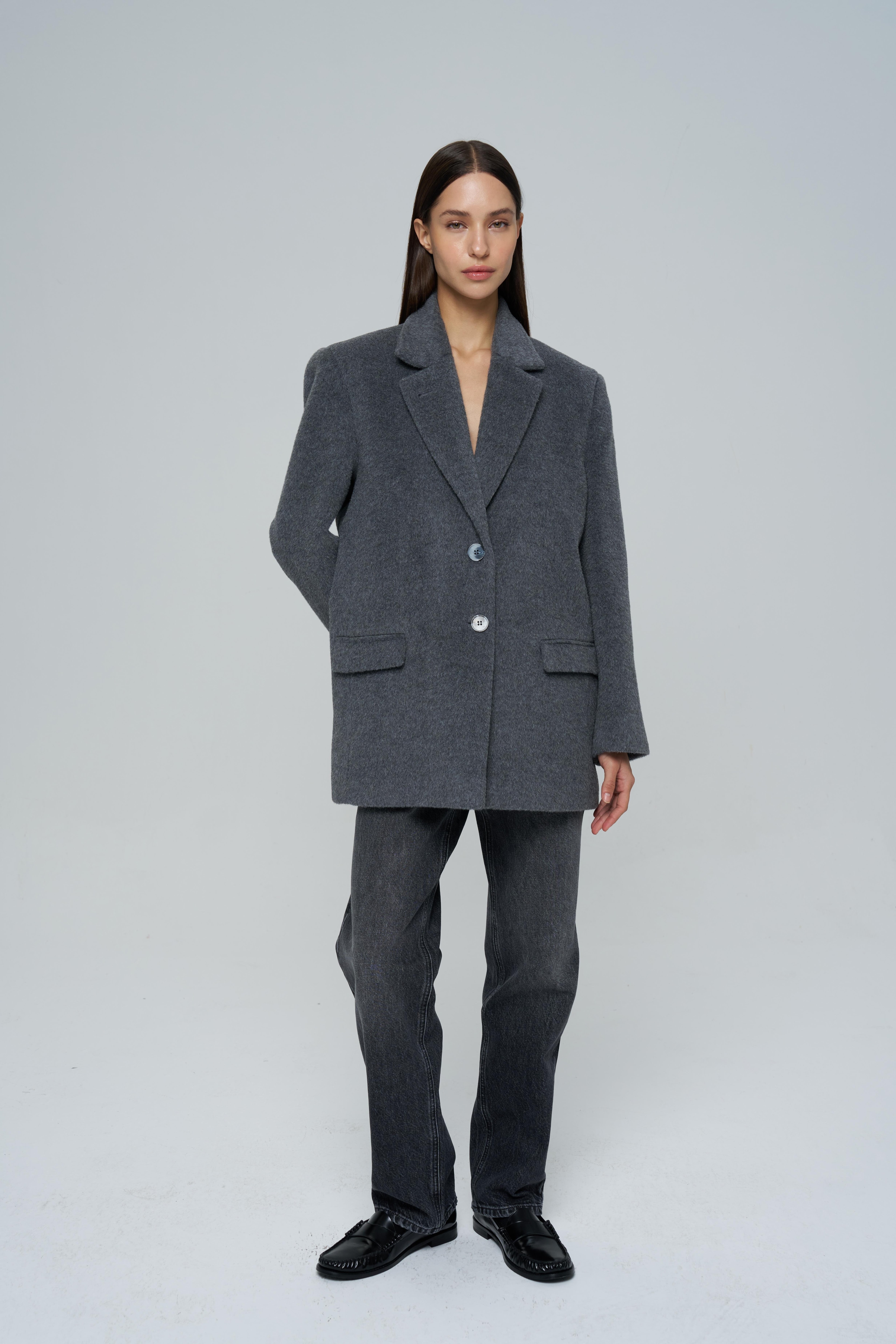 Daddy Alpaca Jacket Coat 
