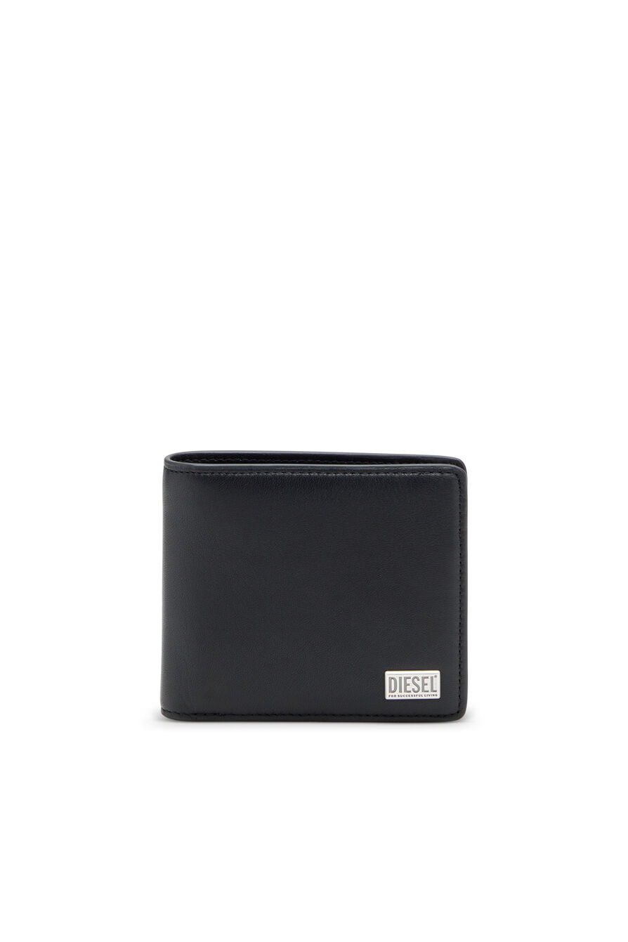 Biscto Bi-Fold Coin S 3D Black Wallet  