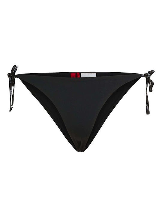 Hugo Red Pure Side Tie Black Bikini Bottom 1024196102
