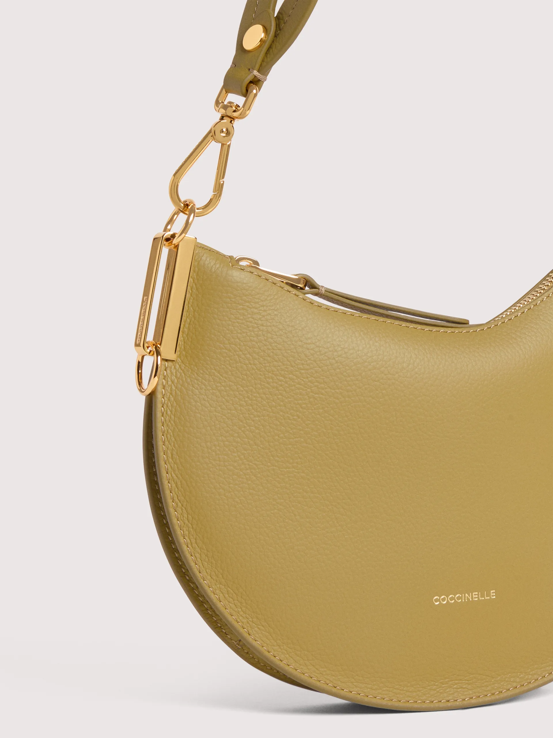 Sun Up Hobo Yellow Leather Shoulder Bag E1QKF130301