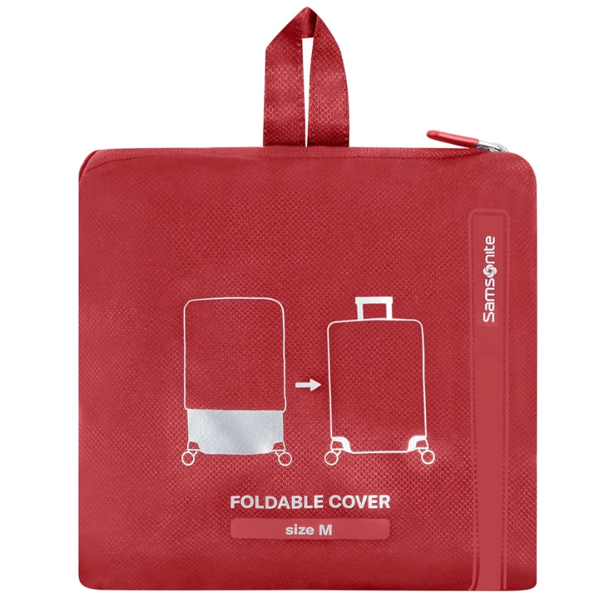 TA Revolution Red Medium Foldable Luggage Cover 