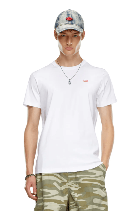 T-Shirt In Mercerised Cotton White