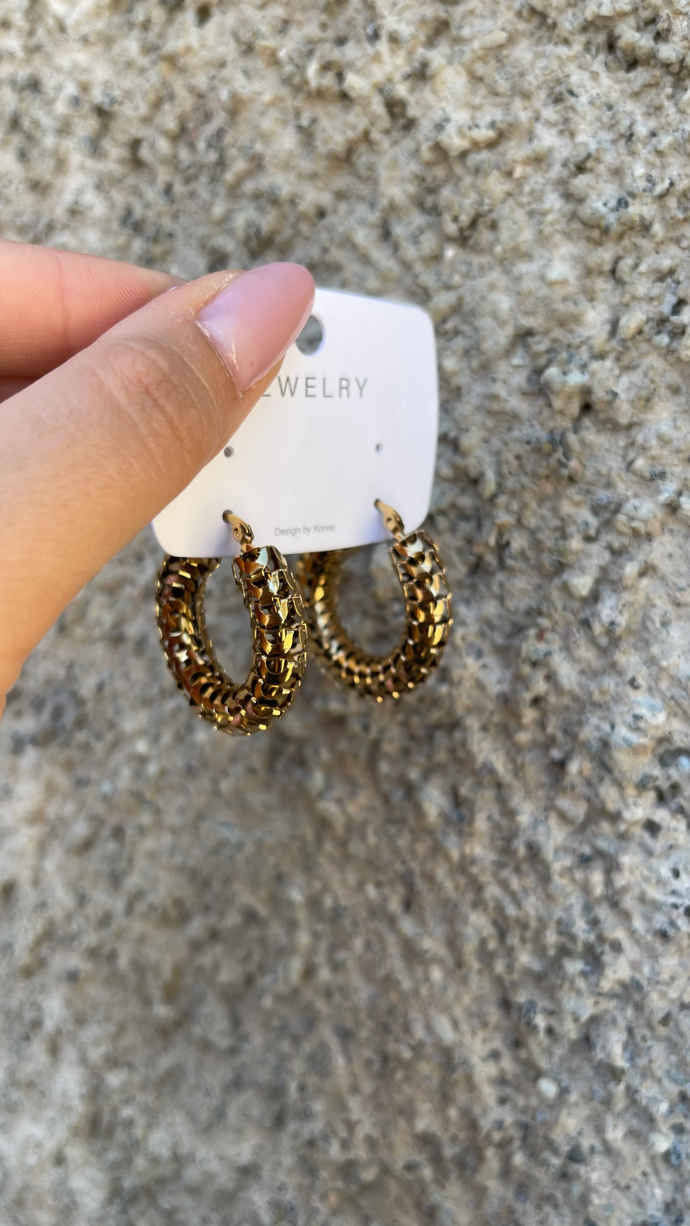 HALKA MODEL KÜPE GOLD RENK 