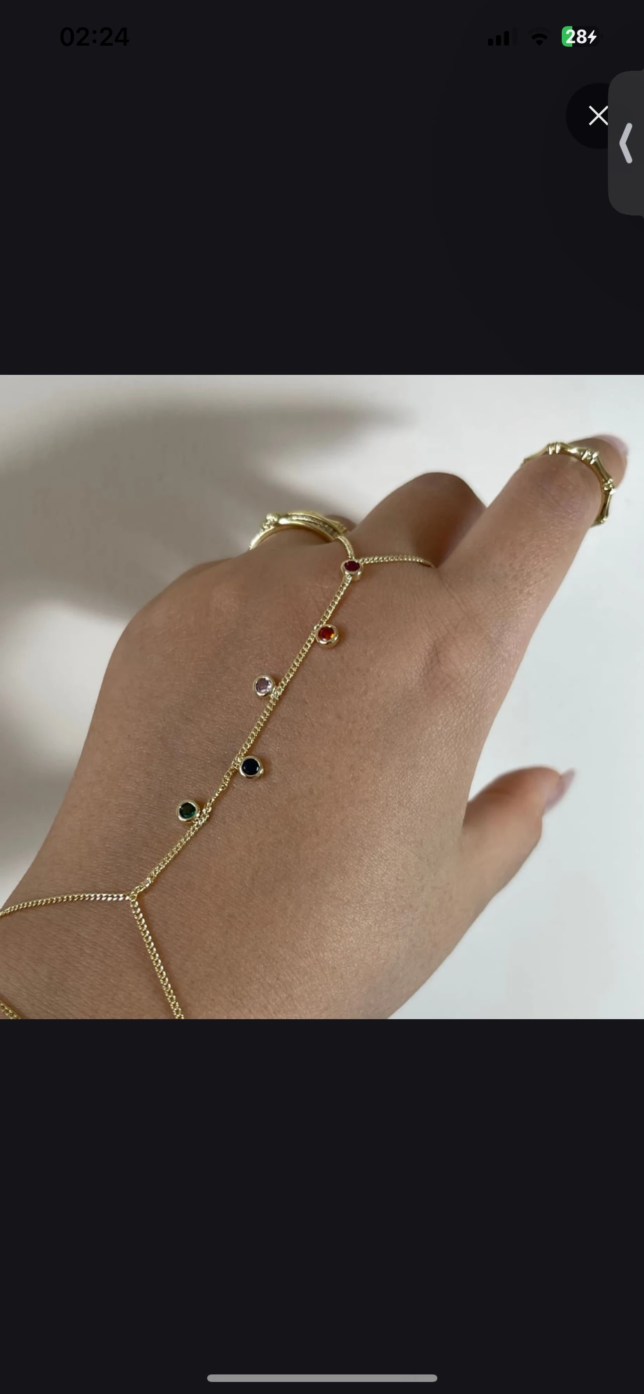 ZİRKON RENKLİ TAŞ DETAY ŞAHMERAN