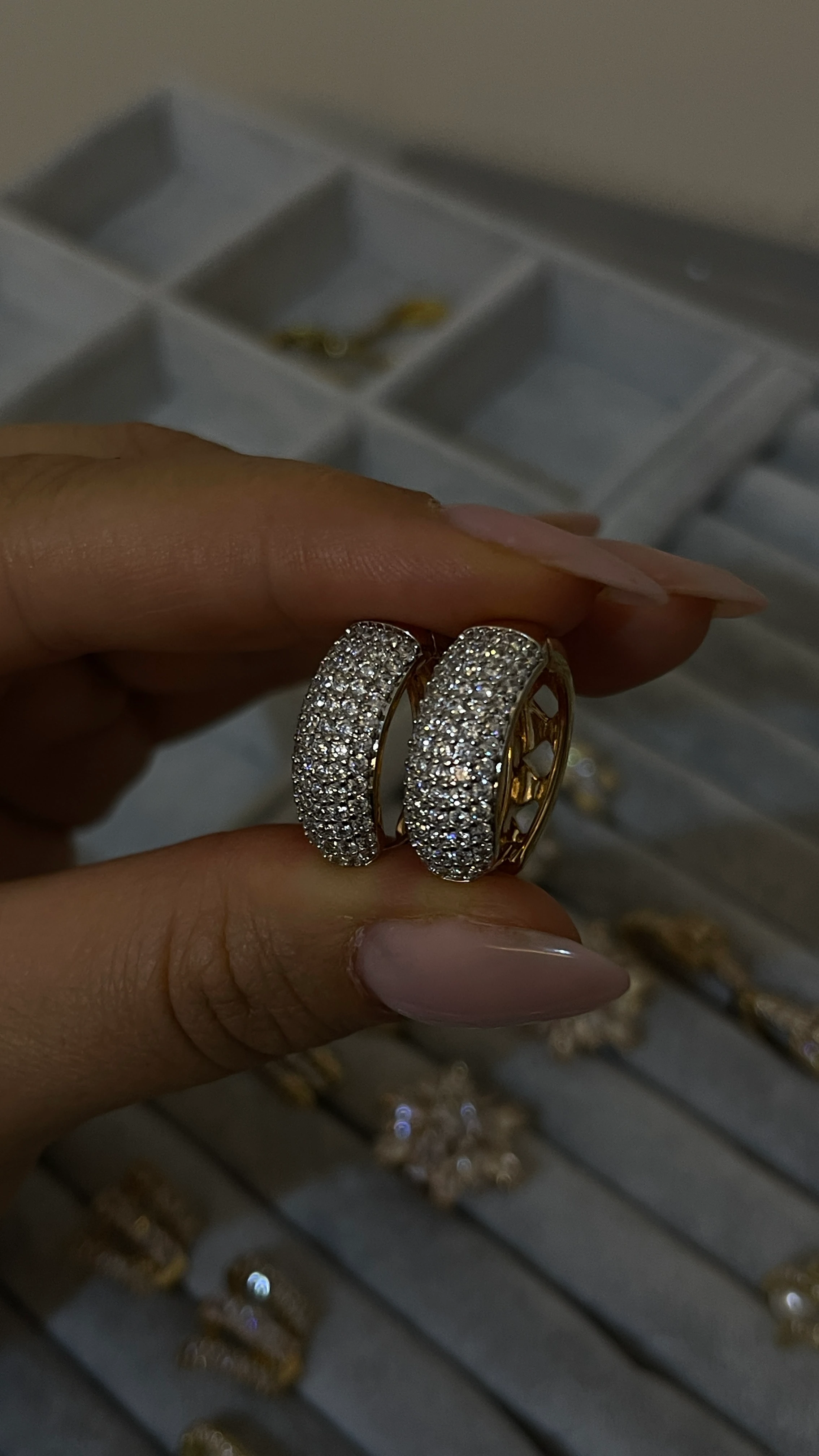 XUPİNG 18K HALKA KÜPE