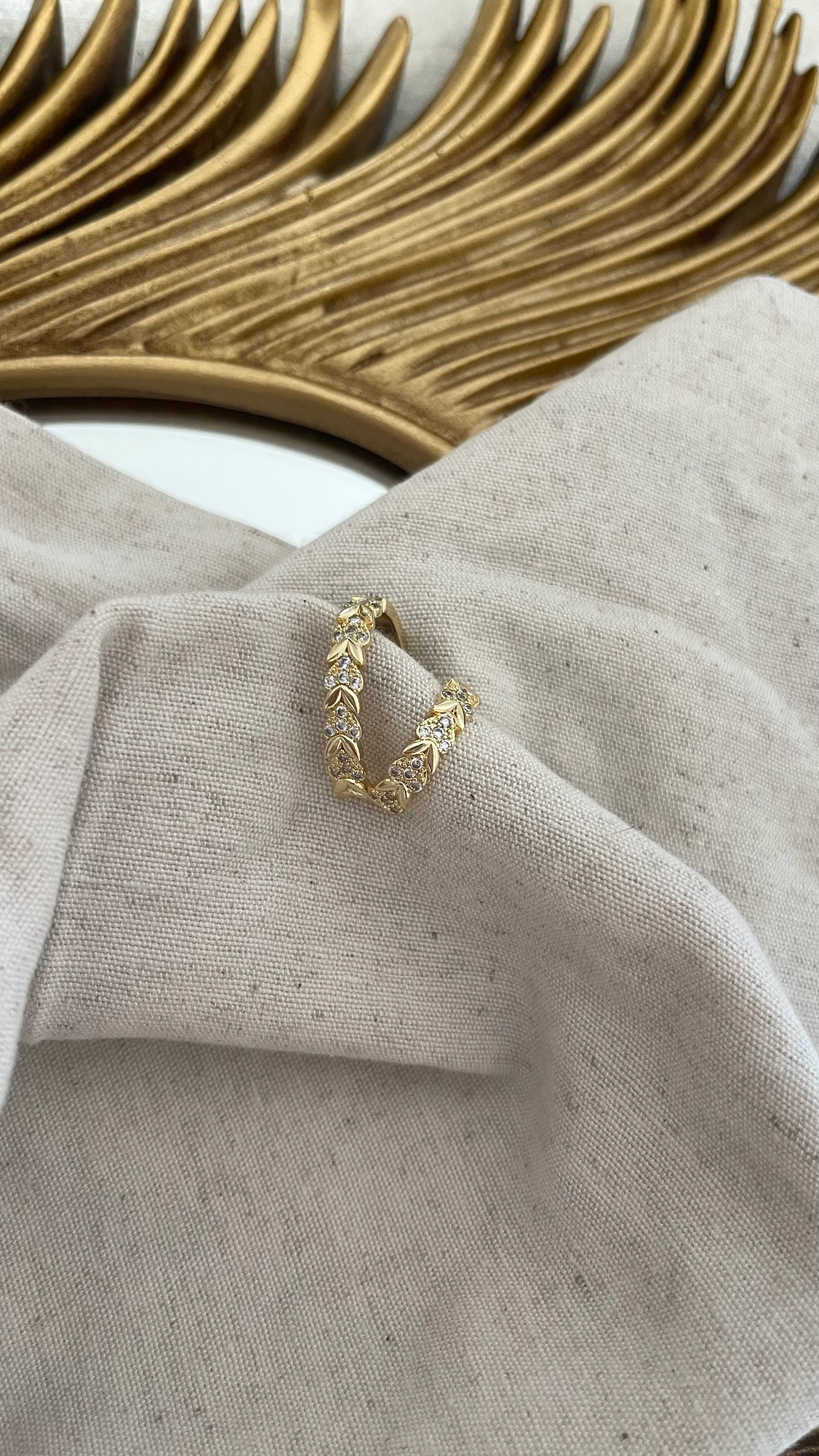 ZİRKON TAŞ EARCUFF 14K RENK