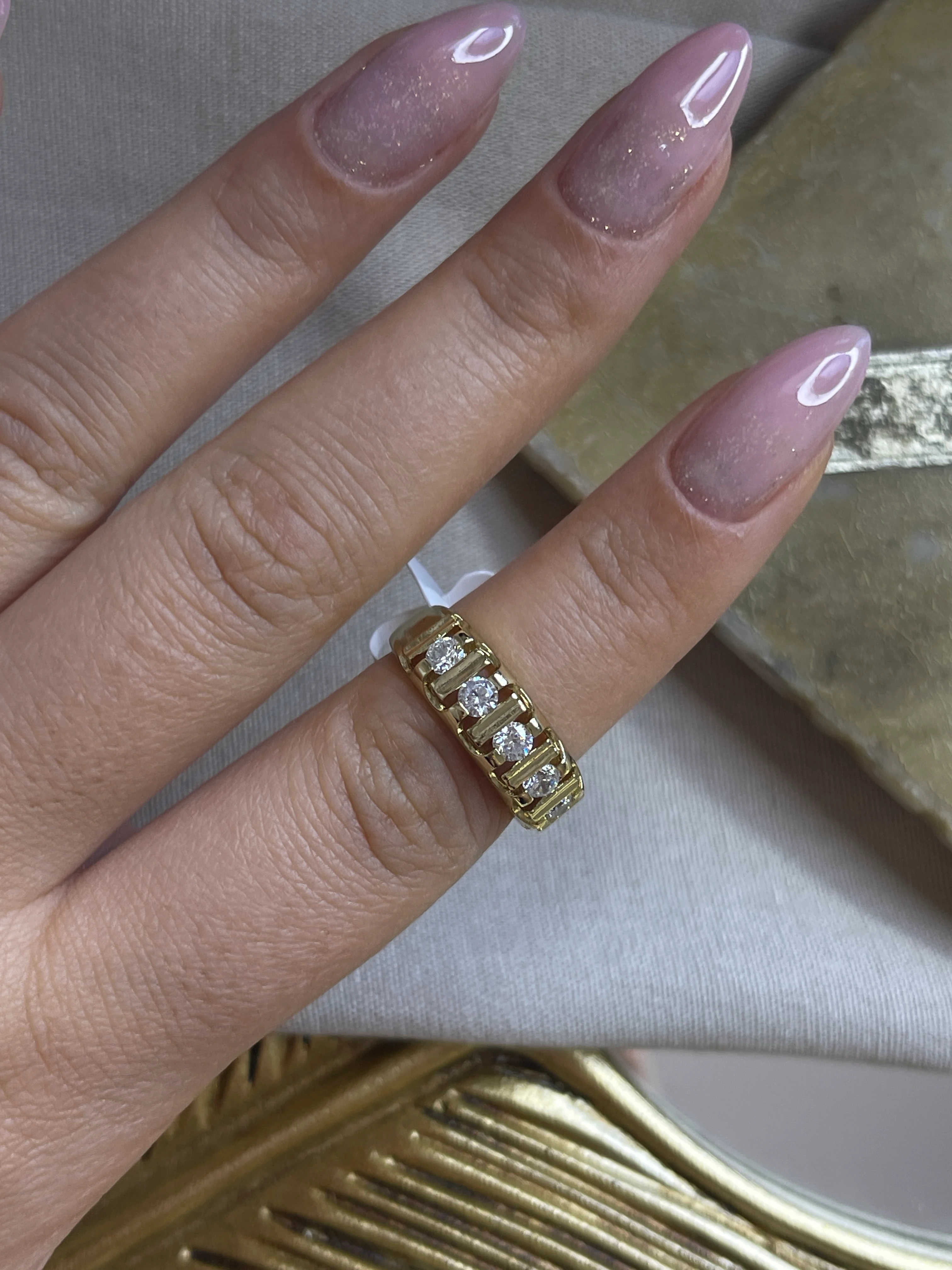 TAŞ DETAY 14K RENK XUPİNG YÜZÜK