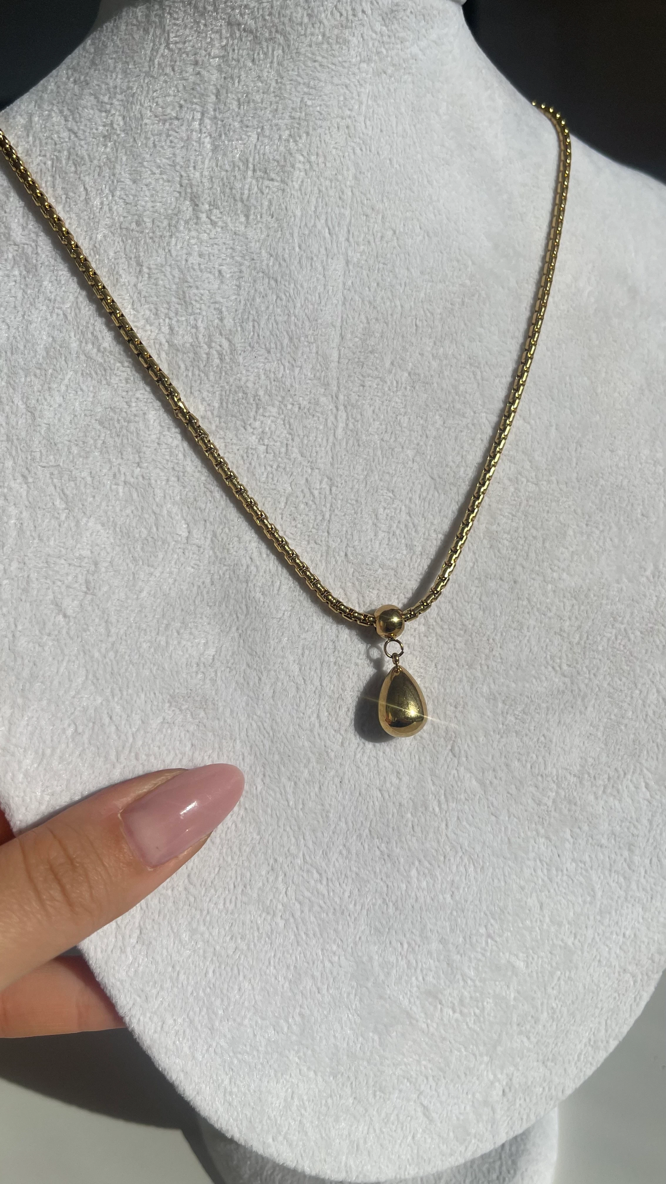 DAMLA UÇ ÇELİK GOLD KOLYE KALIN ZİNCİR