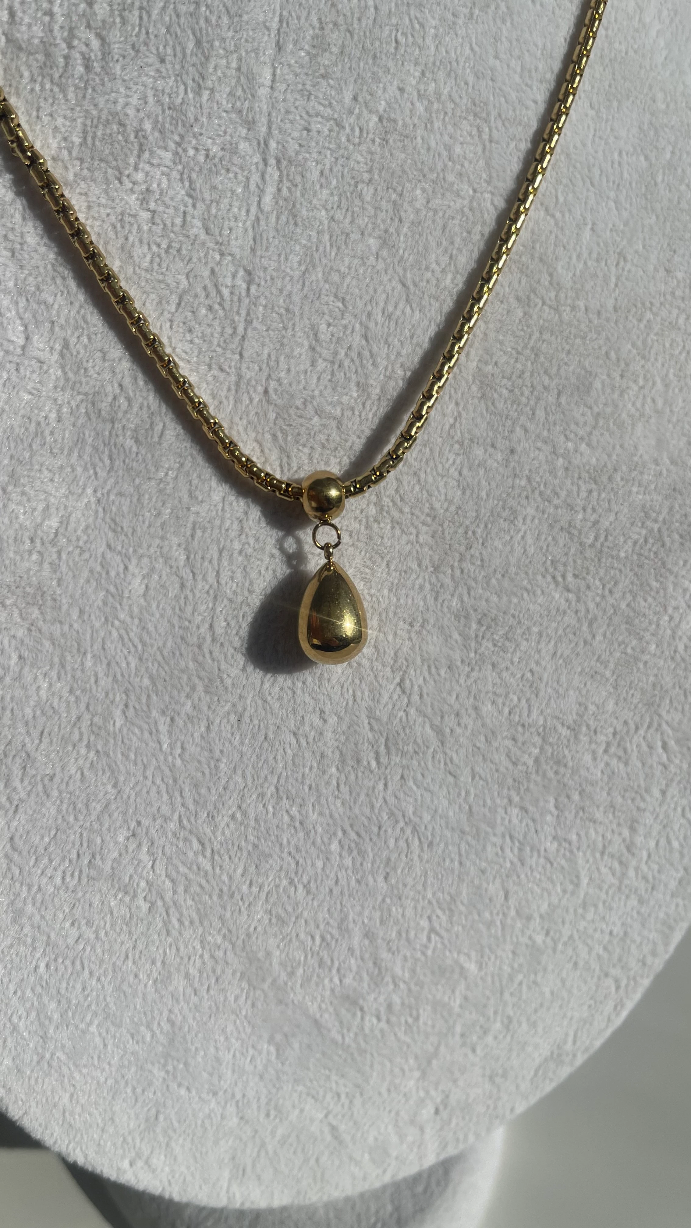 DAMLA UÇ ÇELİK GOLD KOLYE KALIN ZİNCİR