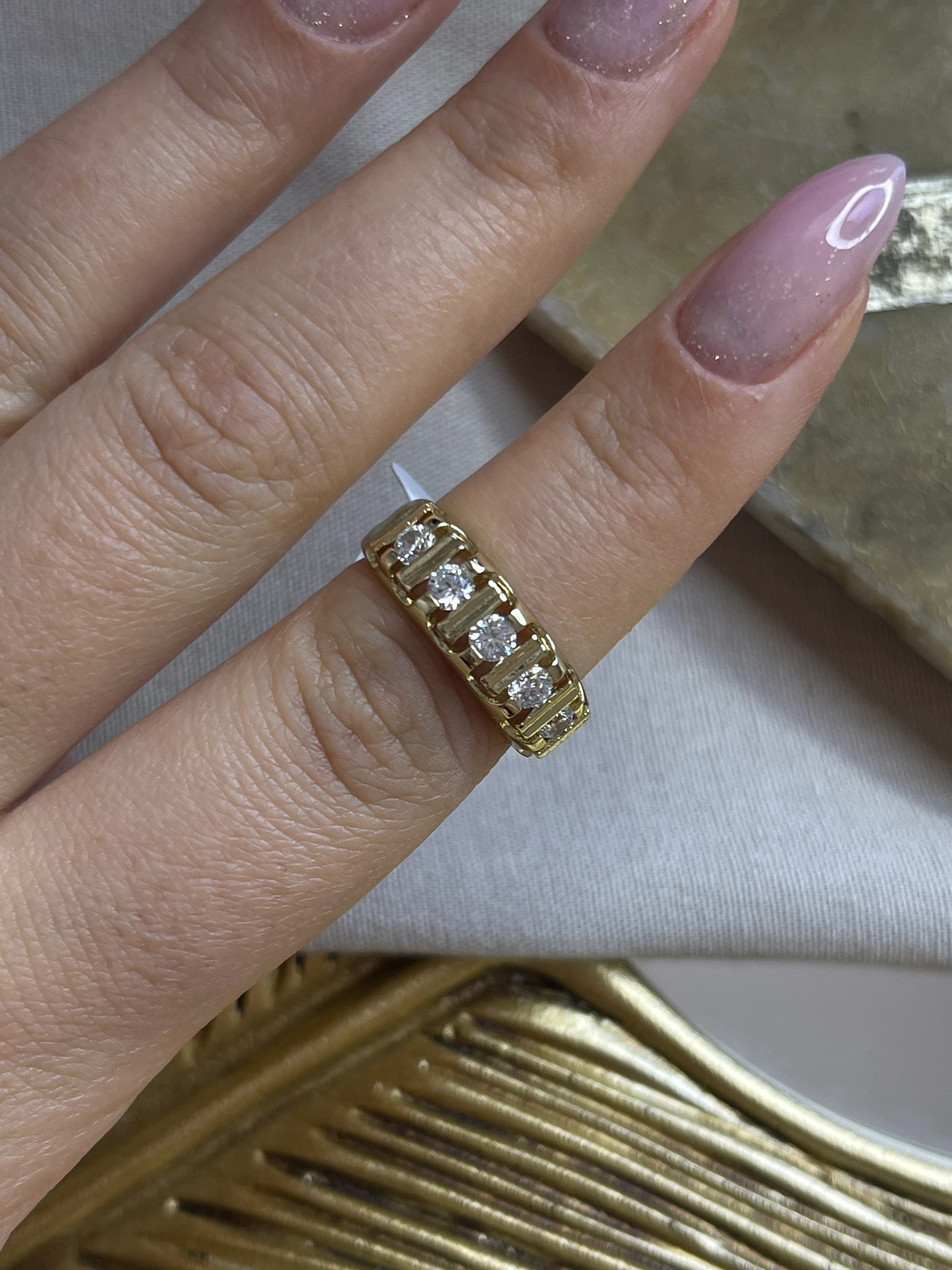 TAŞ DETAY 14K RENK XUPİNG YÜZÜK