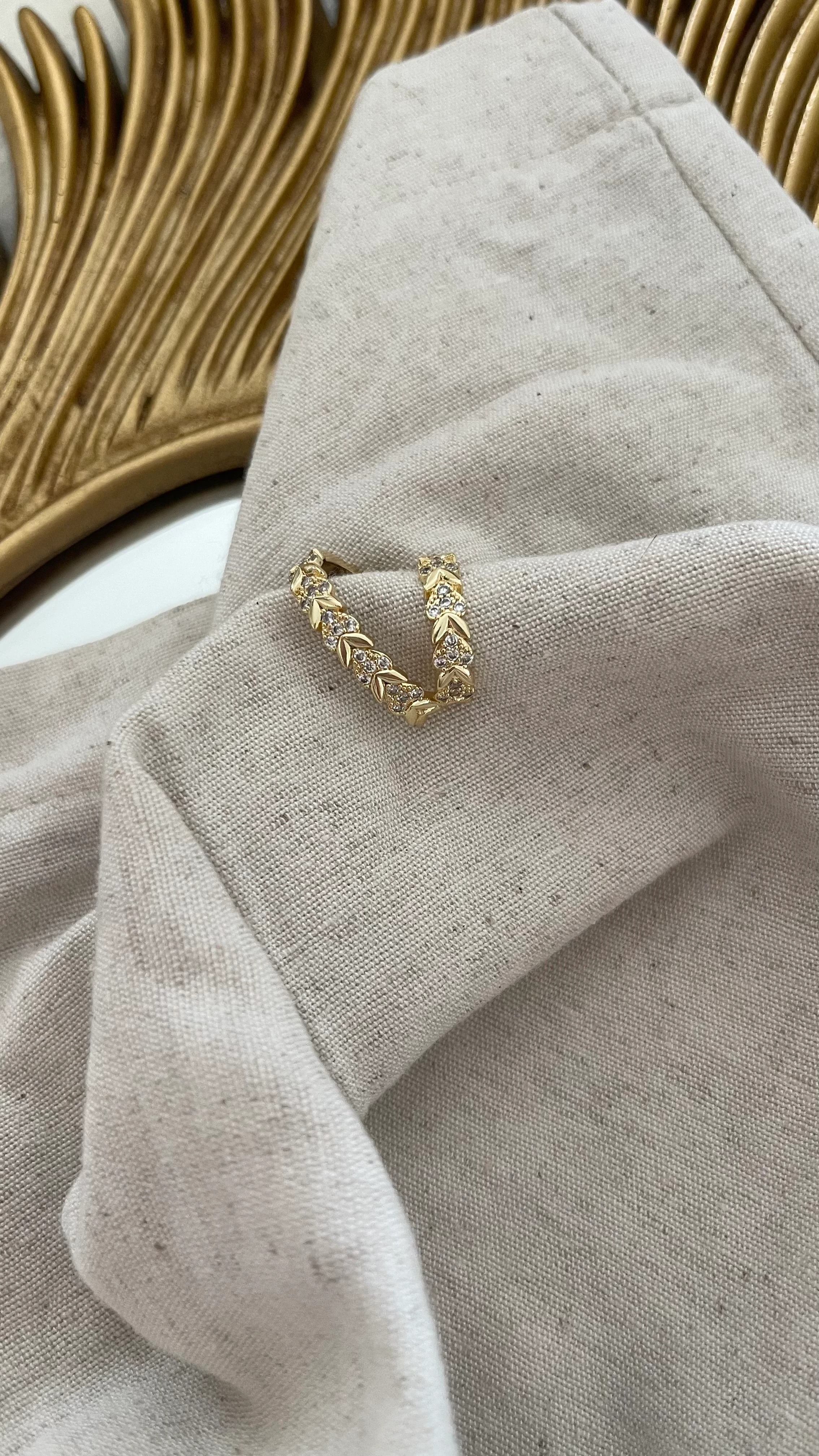 ZİRKON TAŞ EARCUFF 14K RENK