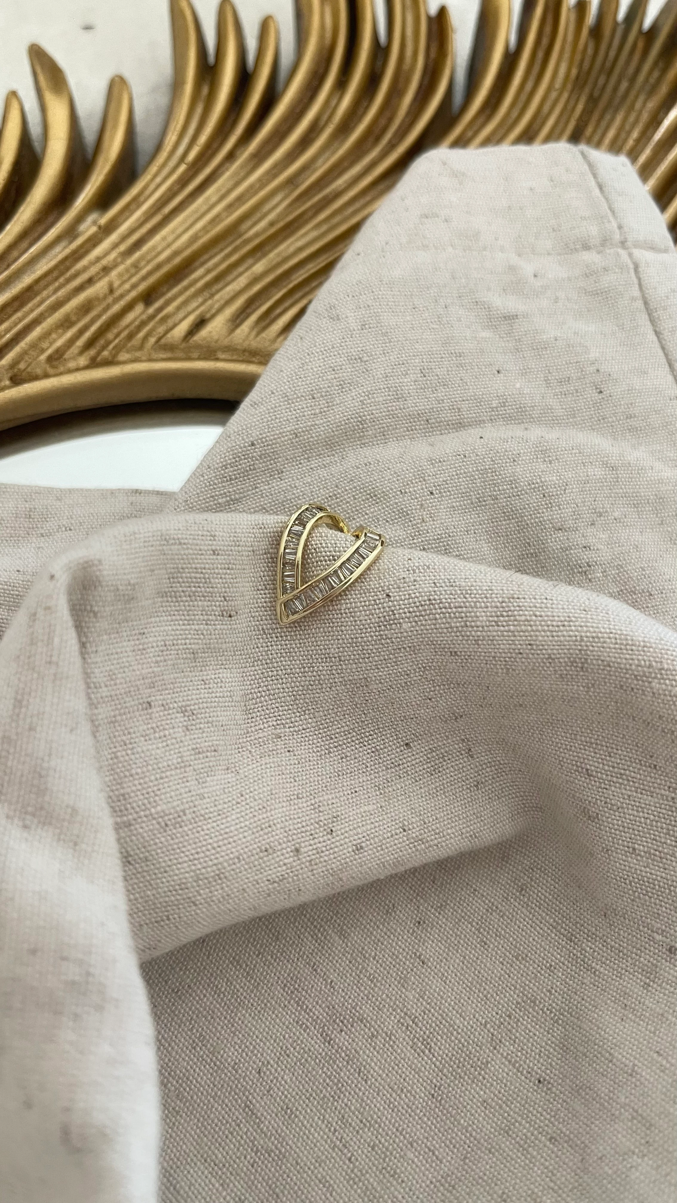 GOLD RENK BAGET ZİRKON TAŞ DETAY EARCUFF 