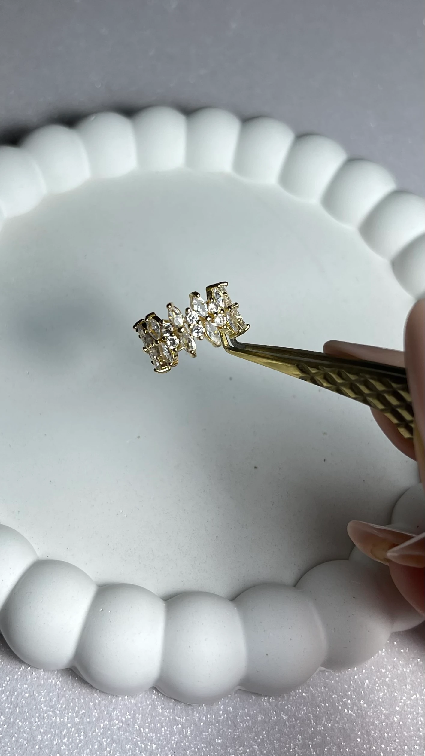 ZİRKON TAŞ ÇELİK 14K RENK EARCUFF