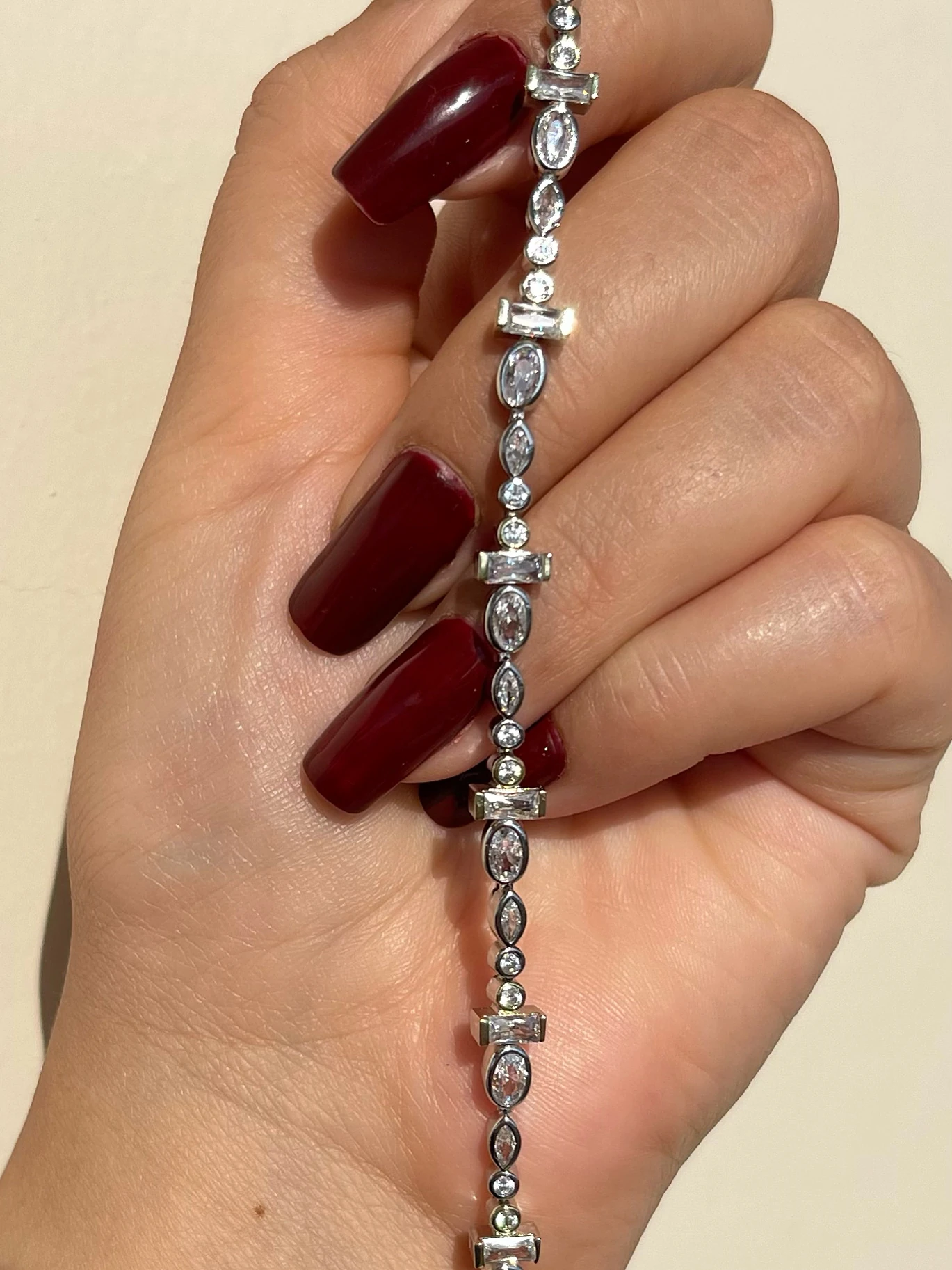 BAGET TAŞLI 14K RENK XUPİNG VIP BİLEKLİK