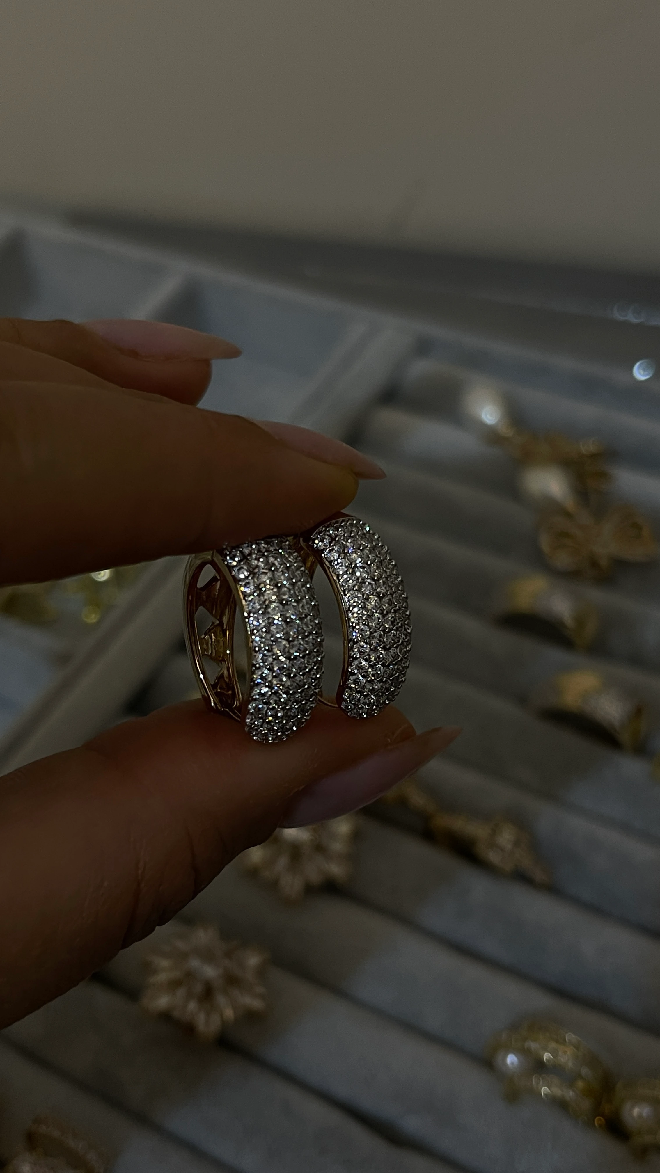 XUPİNG 18K HALKA KÜPE