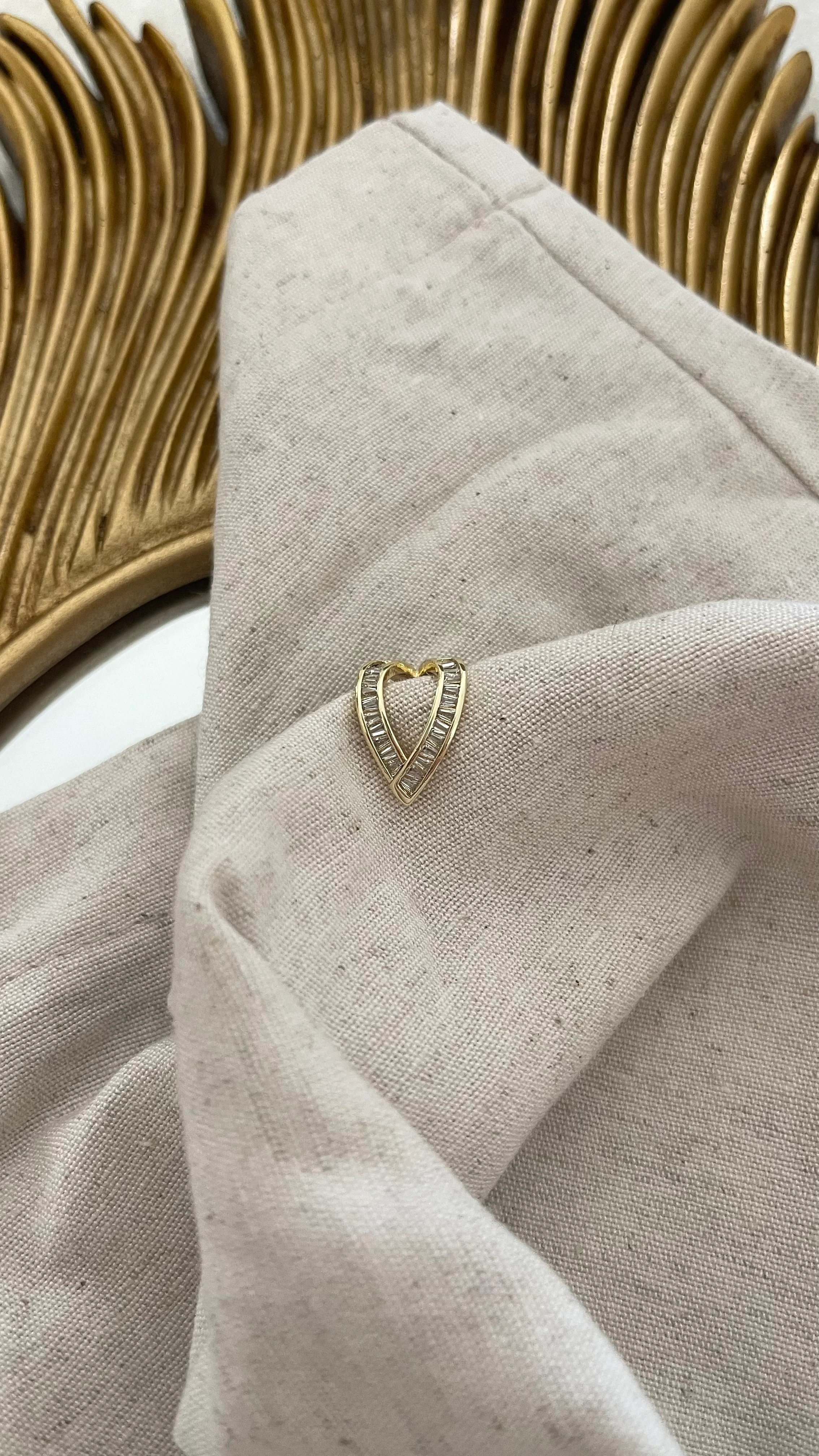 GOLD RENK BAGET ZİRKON TAŞ DETAY EARCUFF 