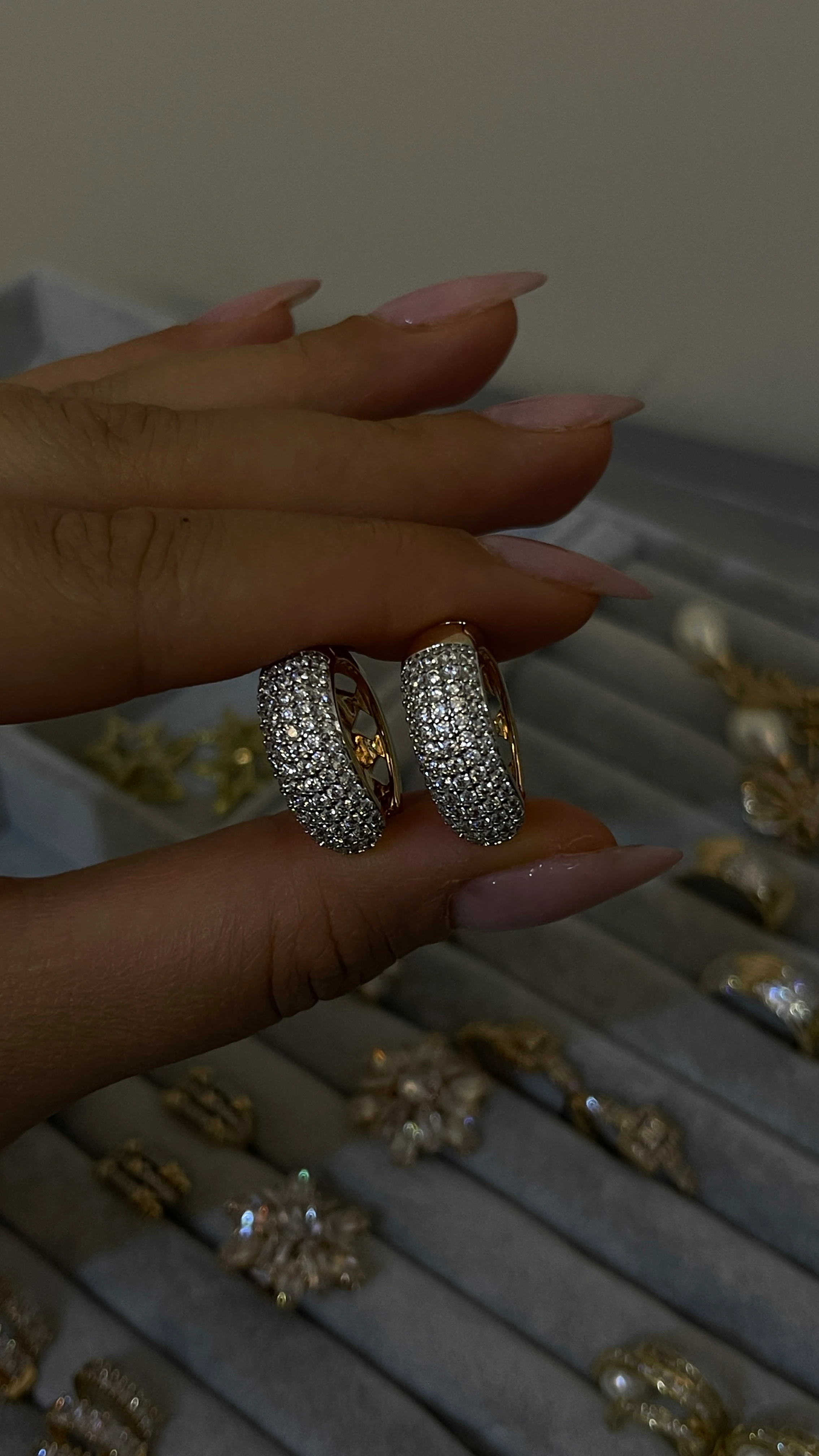 XUPİNG 18K HALKA KÜPE