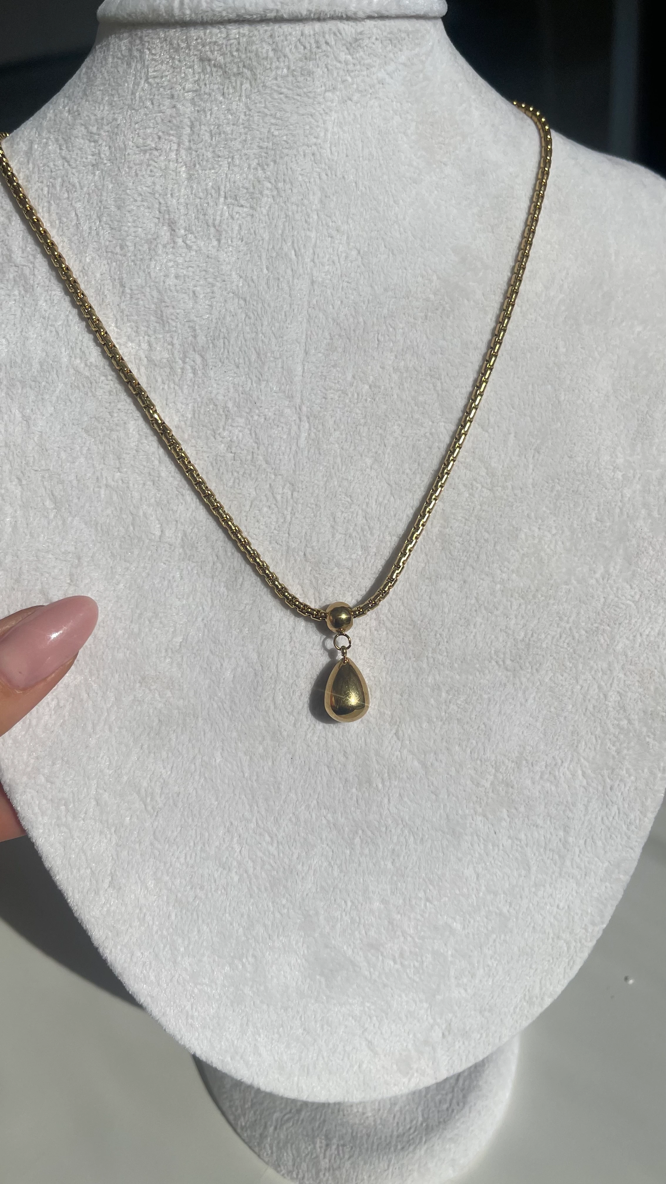 DAMLA UÇ ÇELİK GOLD KOLYE KALIN ZİNCİR