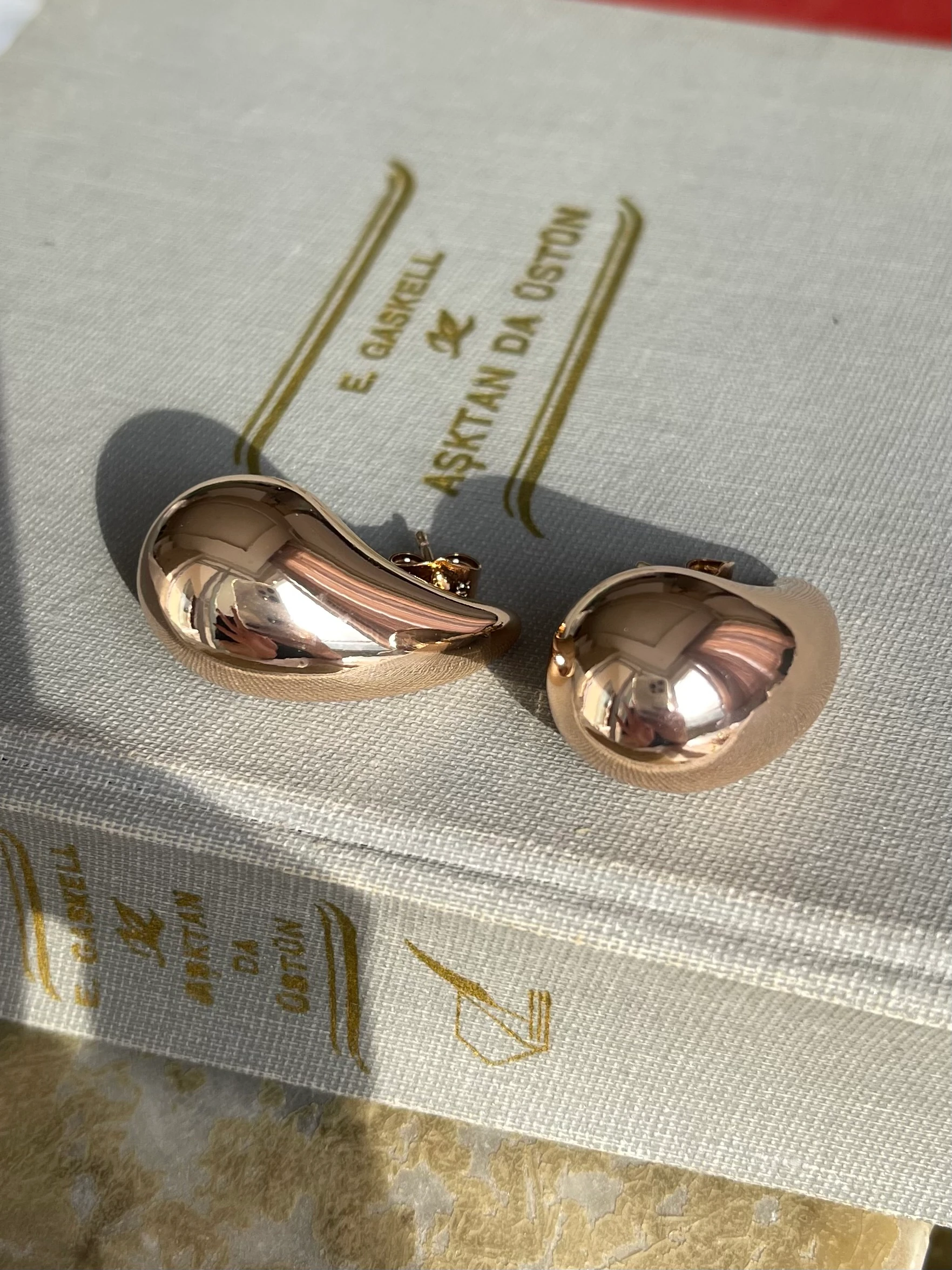 ROSE GOLD DAMLA MODEL ŞIK KÜPE