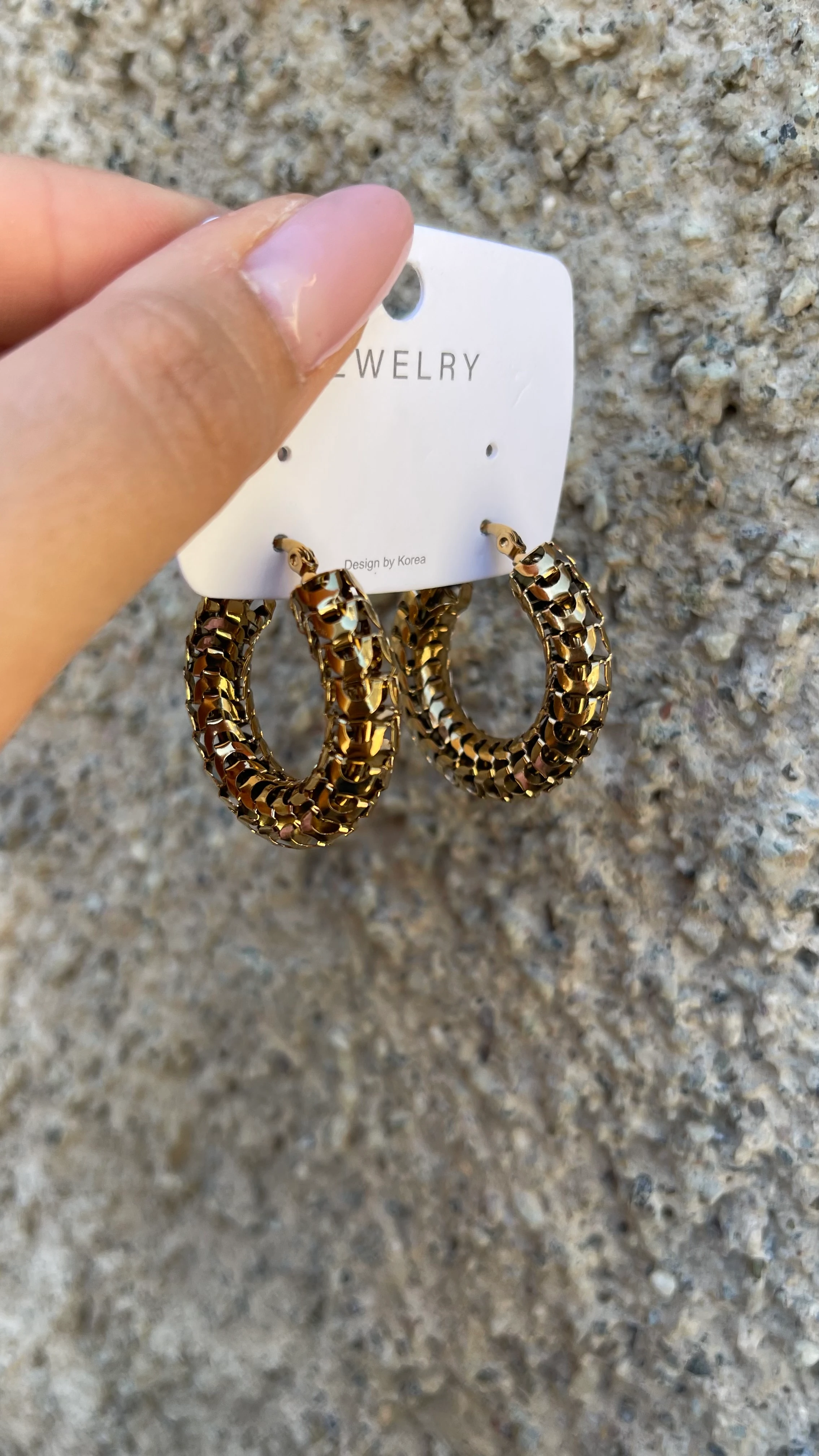 HALKA MODEL KÜPE GOLD RENK 