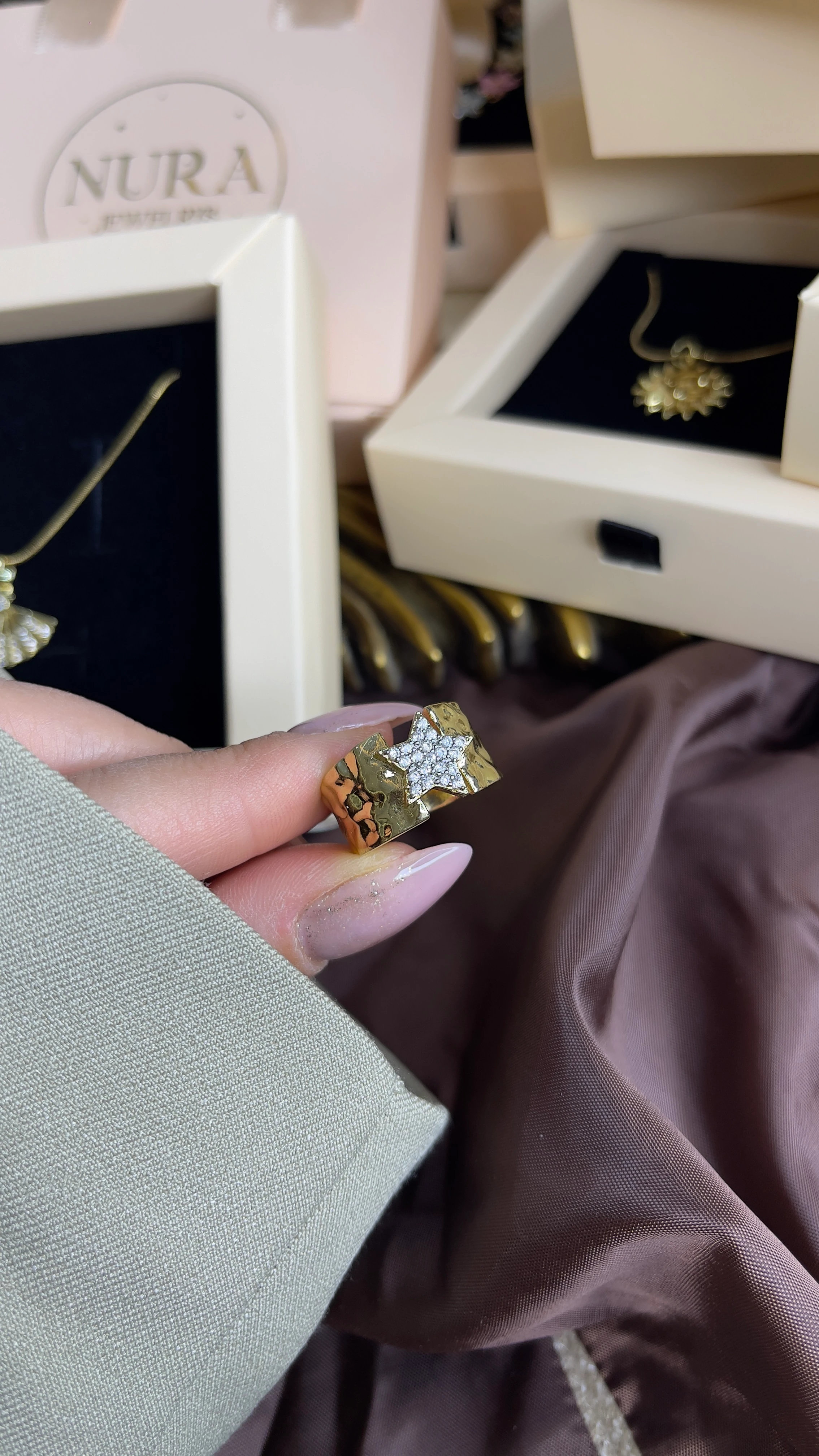 YILDIZ MODEL ŞIK AYARLANABİLİR YÜZÜK