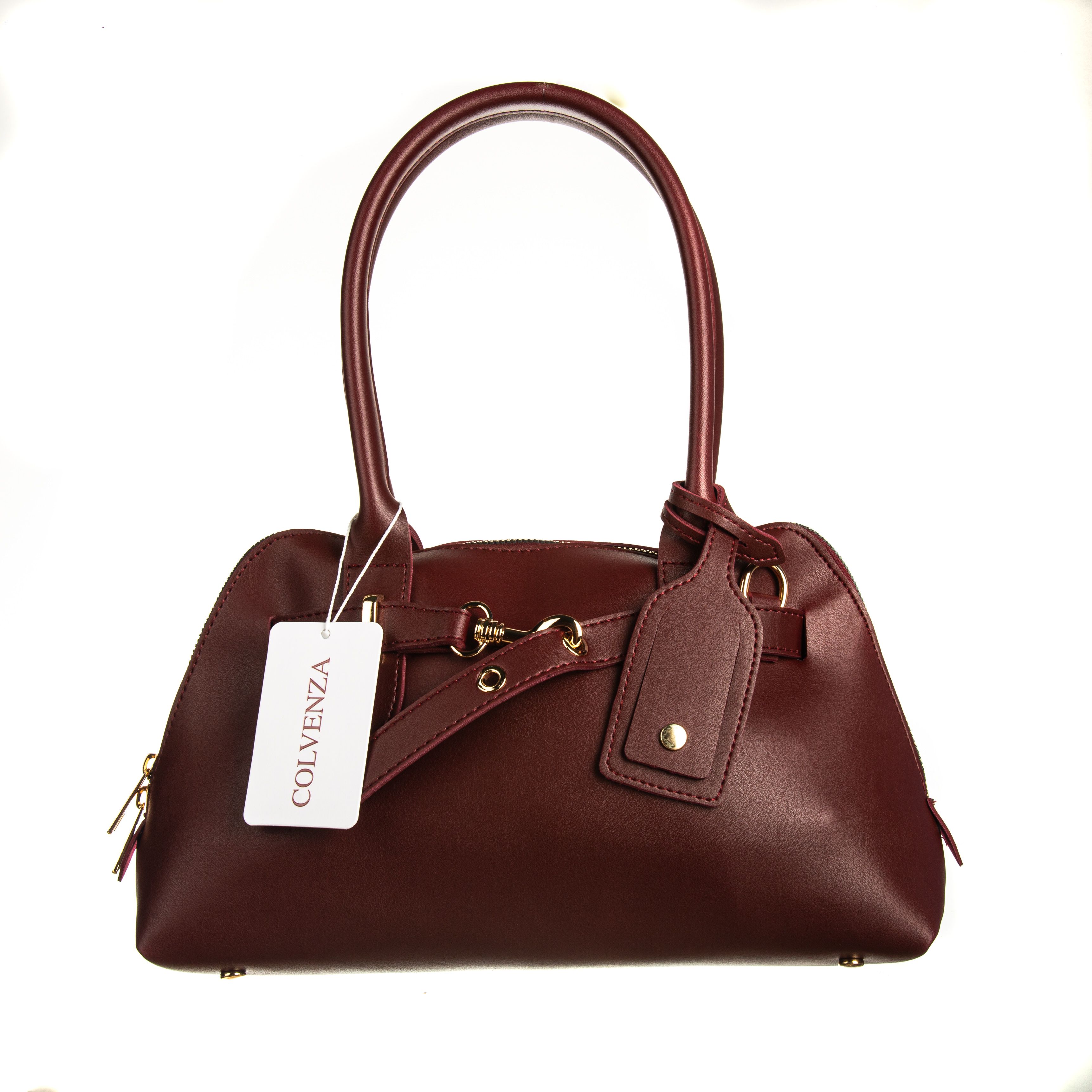 Cityline Collection Bordo Gold Tokalı Kadın Omuz Çantası