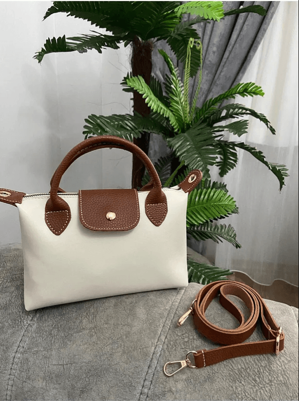 Cityline Collection Bej Detaylı El ve Omuz Çantası