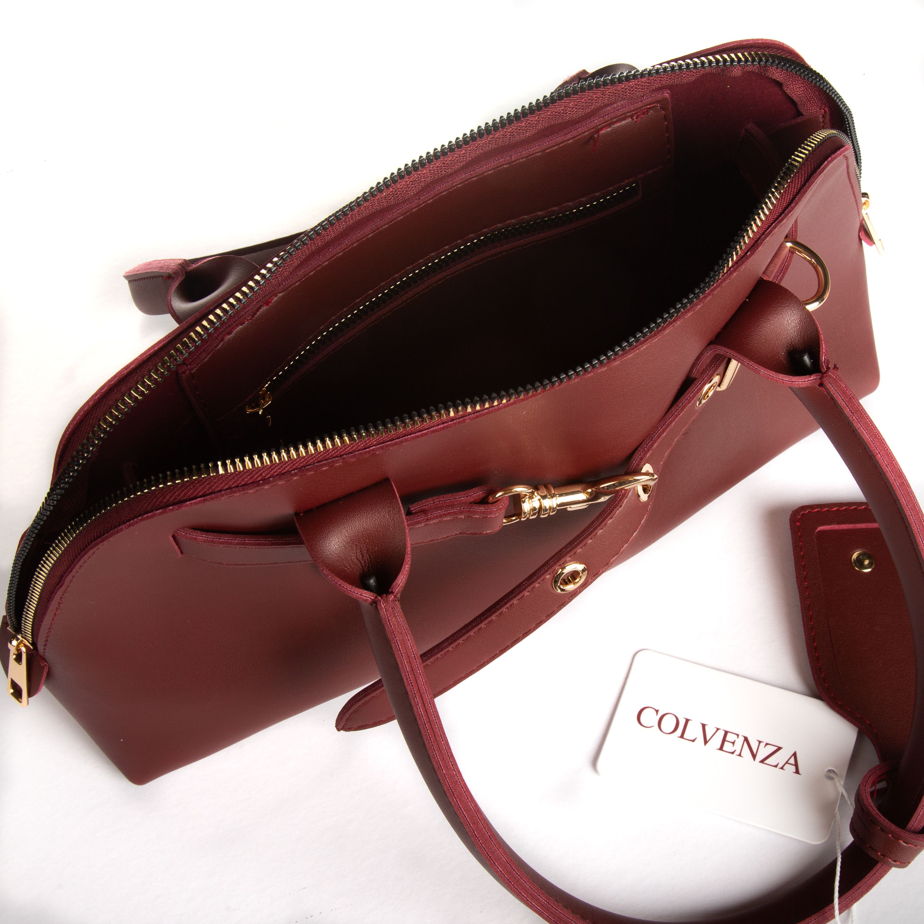Cityline Collection Bordo Gold Tokalı Kadın Omuz Çantası