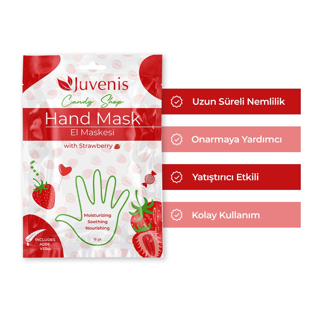 Candy Shop Series Strawberry Hand Mask