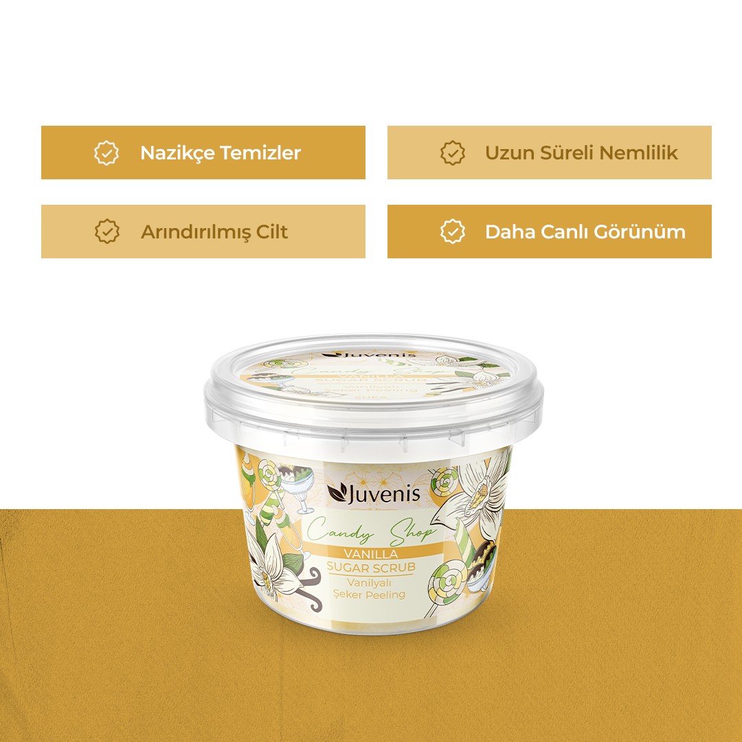 Candy Shop Serisi Vanilyalı Şeker Peeling 200 gr.