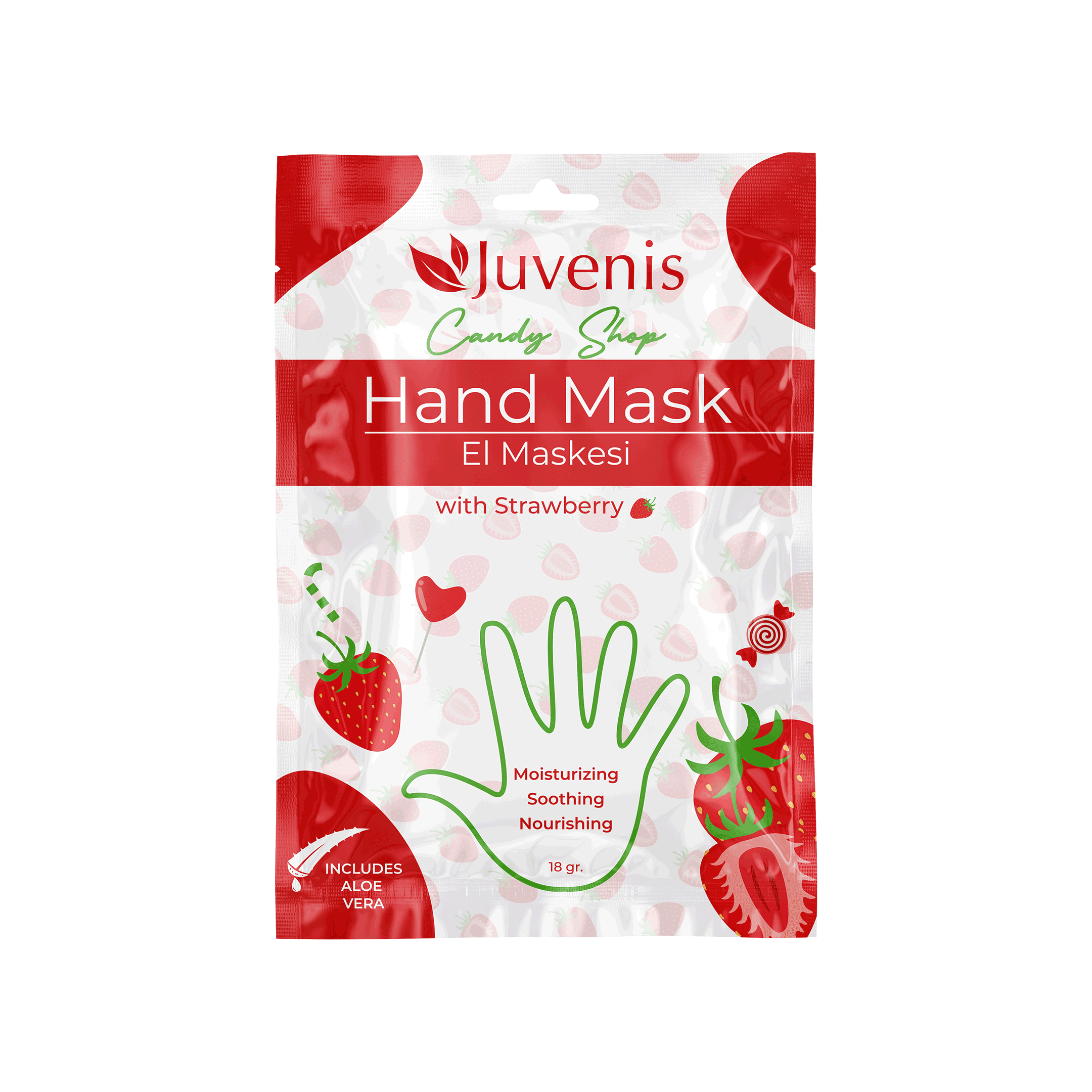 Candy Shop Series Strawberry Hand Mask