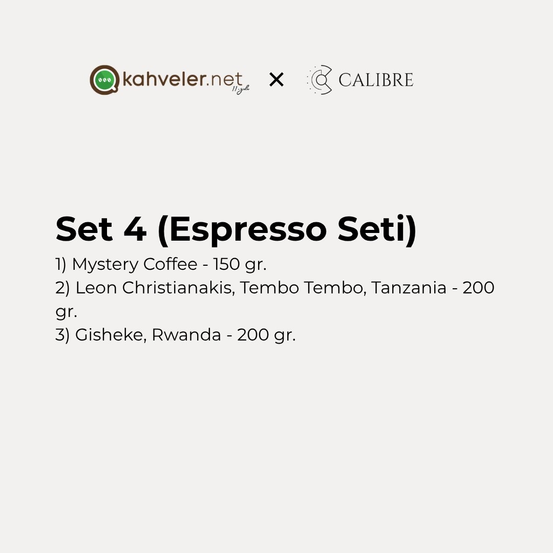 Kahveler.Net x Calibre Set 4 Espresso Seti