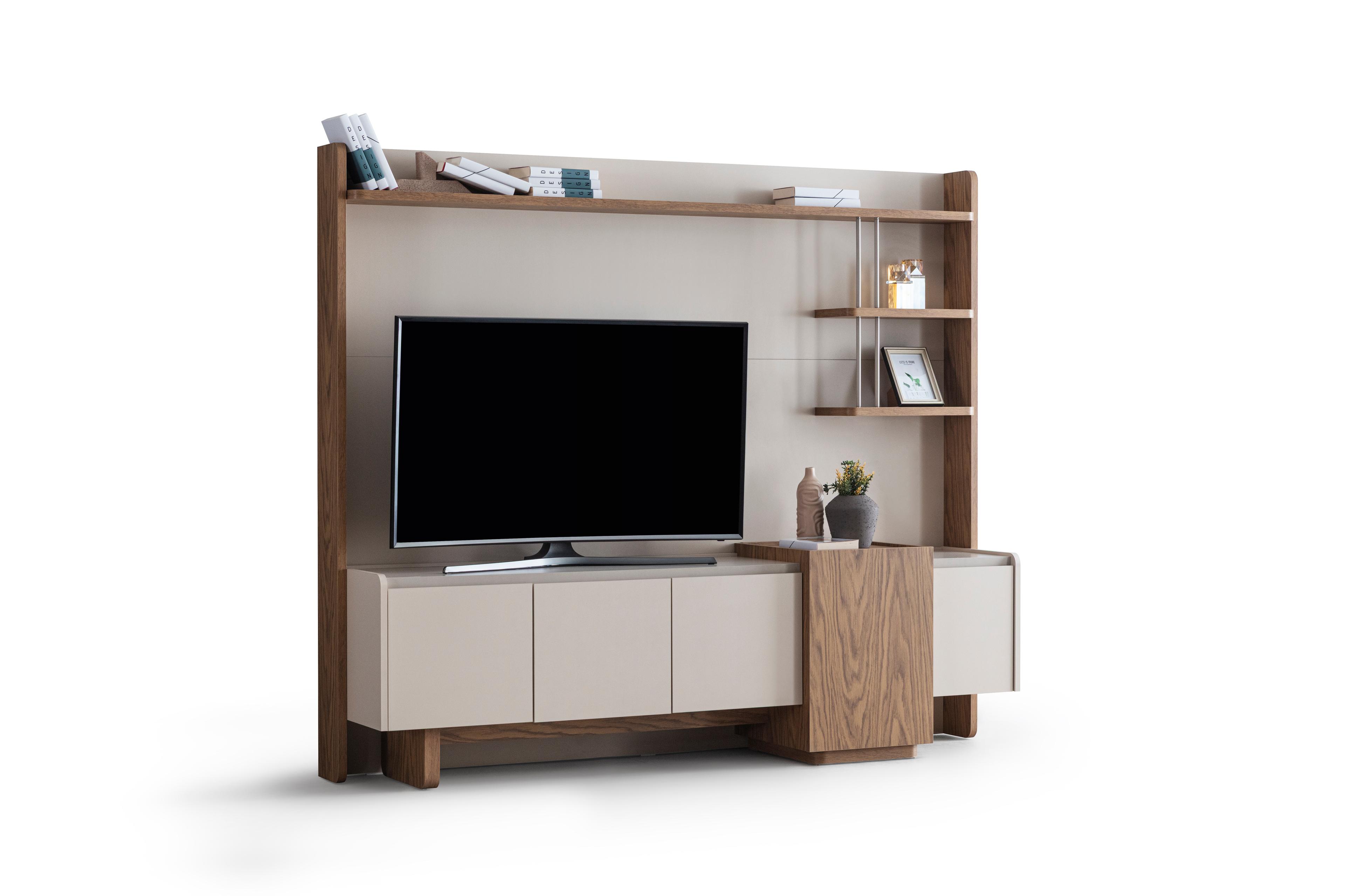 Kona 204 cm Genişlik Fonlu Tv Ünitesi Ayak Yüksekliği 21 Cm Derinlik 21 Cm
