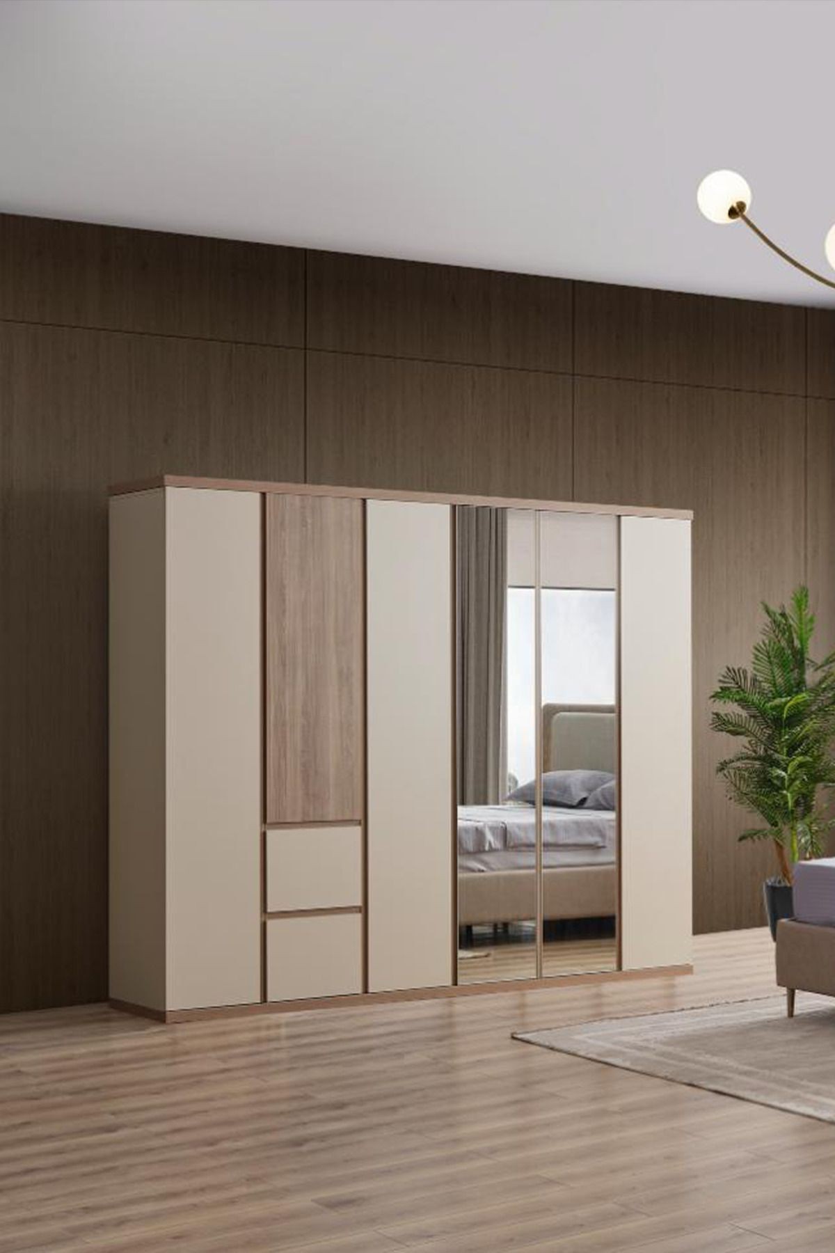 Bien Gardırop Kapaklı Gardırop Premium Özel Seri Gardırop Yatak Odası Dolap