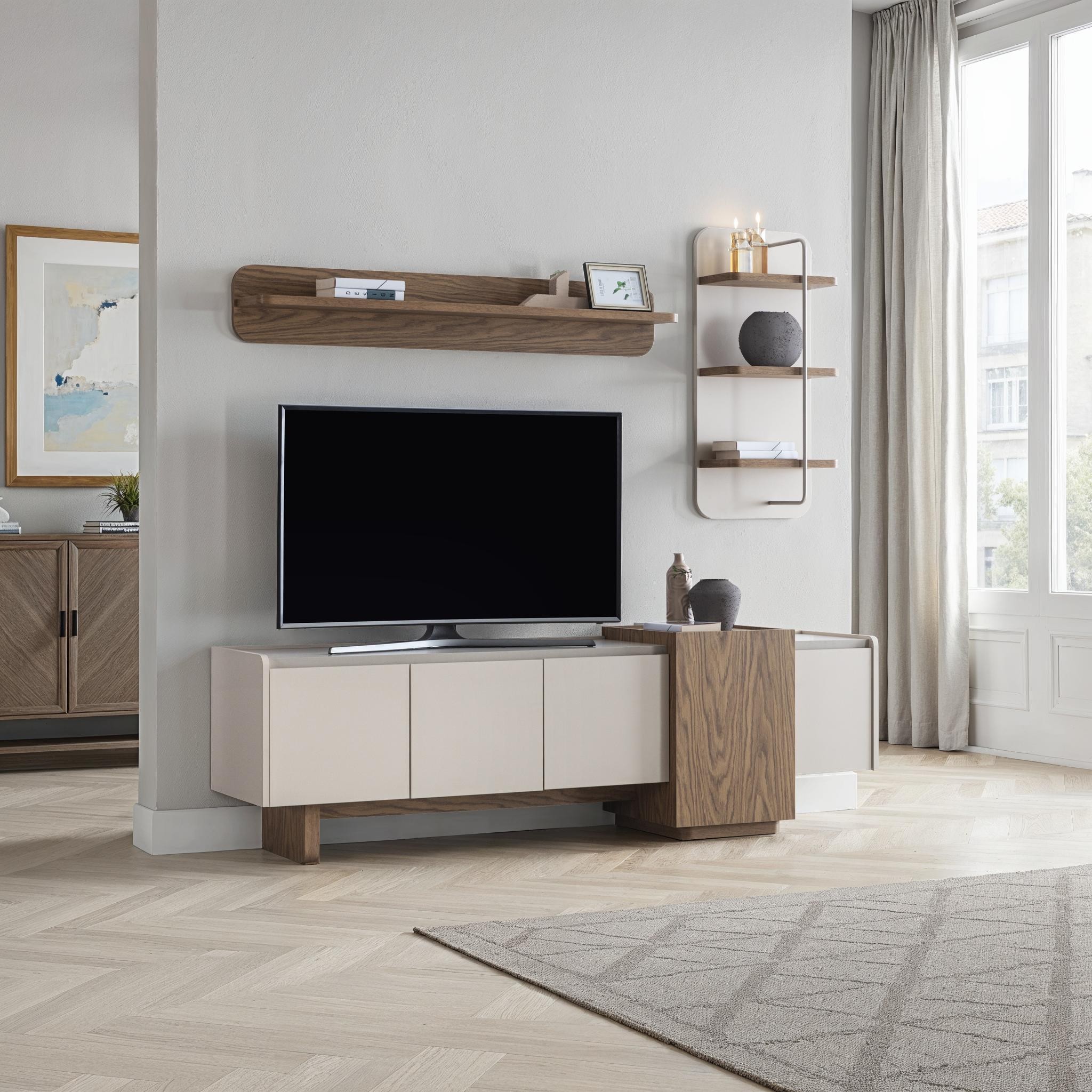 Kona 200 Duvar Monte Tv Ünitesi Ayak Yüksekliği 21 Cm Derinlik 21 Cm