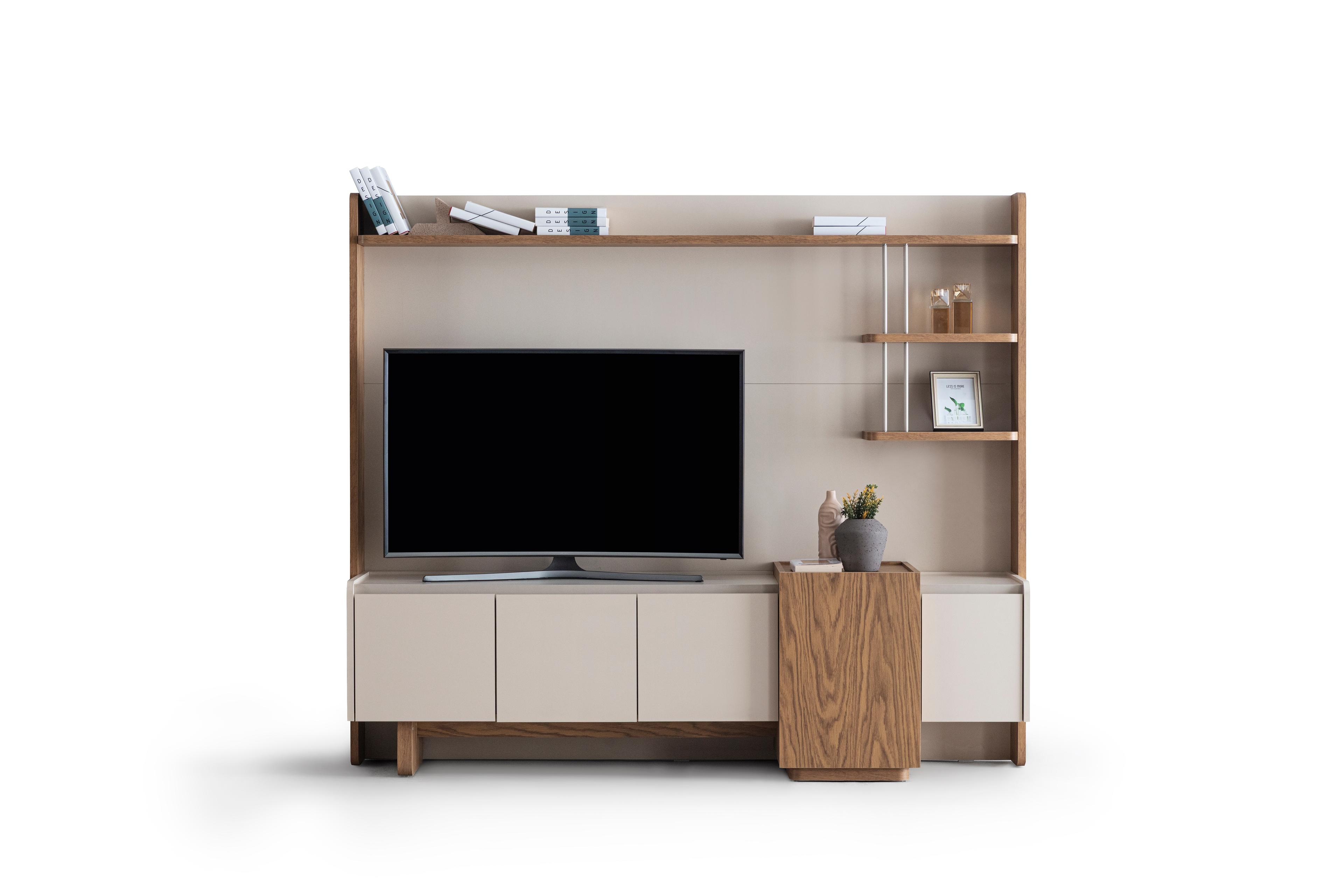 Kona 204 cm Genişlik Fonlu Tv Ünitesi Ayak Yüksekliği 21 Cm Derinlik 21 Cm