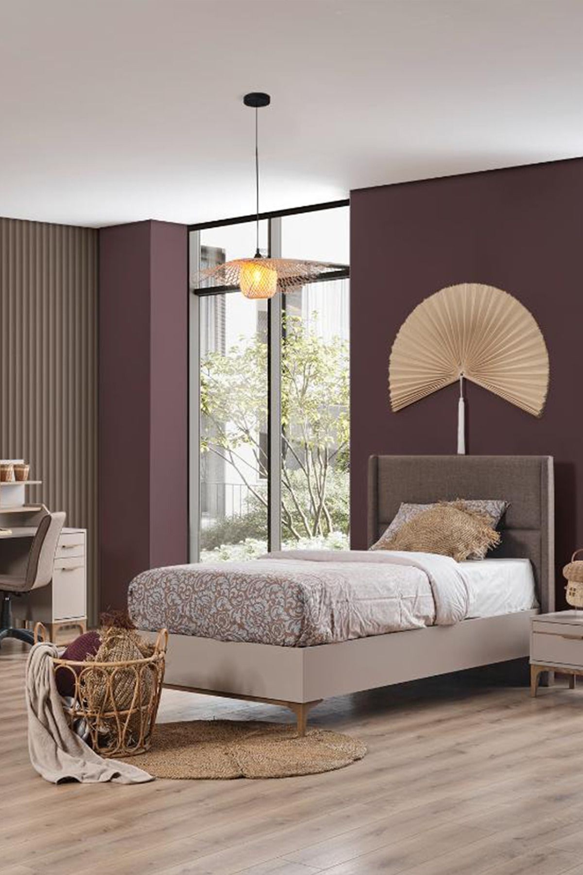 Nova Genç Bazalı Karyola 206 X 106 Tek Kişilik Bazalı Başlıklı Karyola