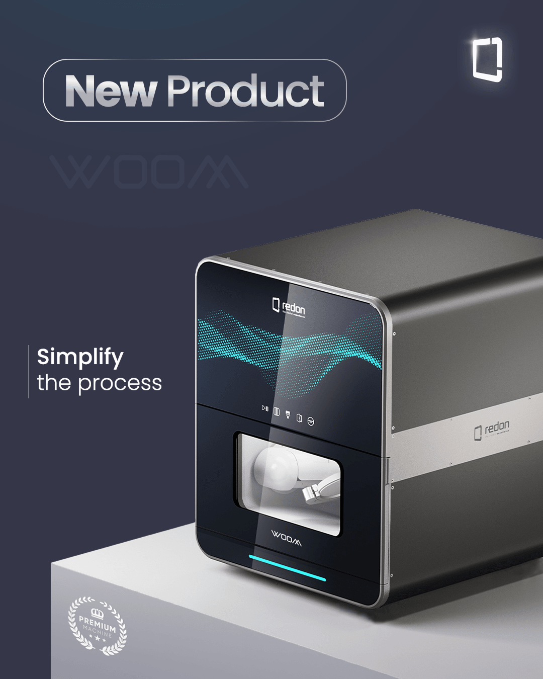 Redon Woom | Kuru Zirkonyum Milling Cihazı
