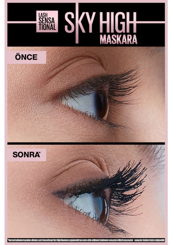 Maybelline New York Lash Sensational Sky High Suya Dayanıklı Waterproof Maskara SKYHGH