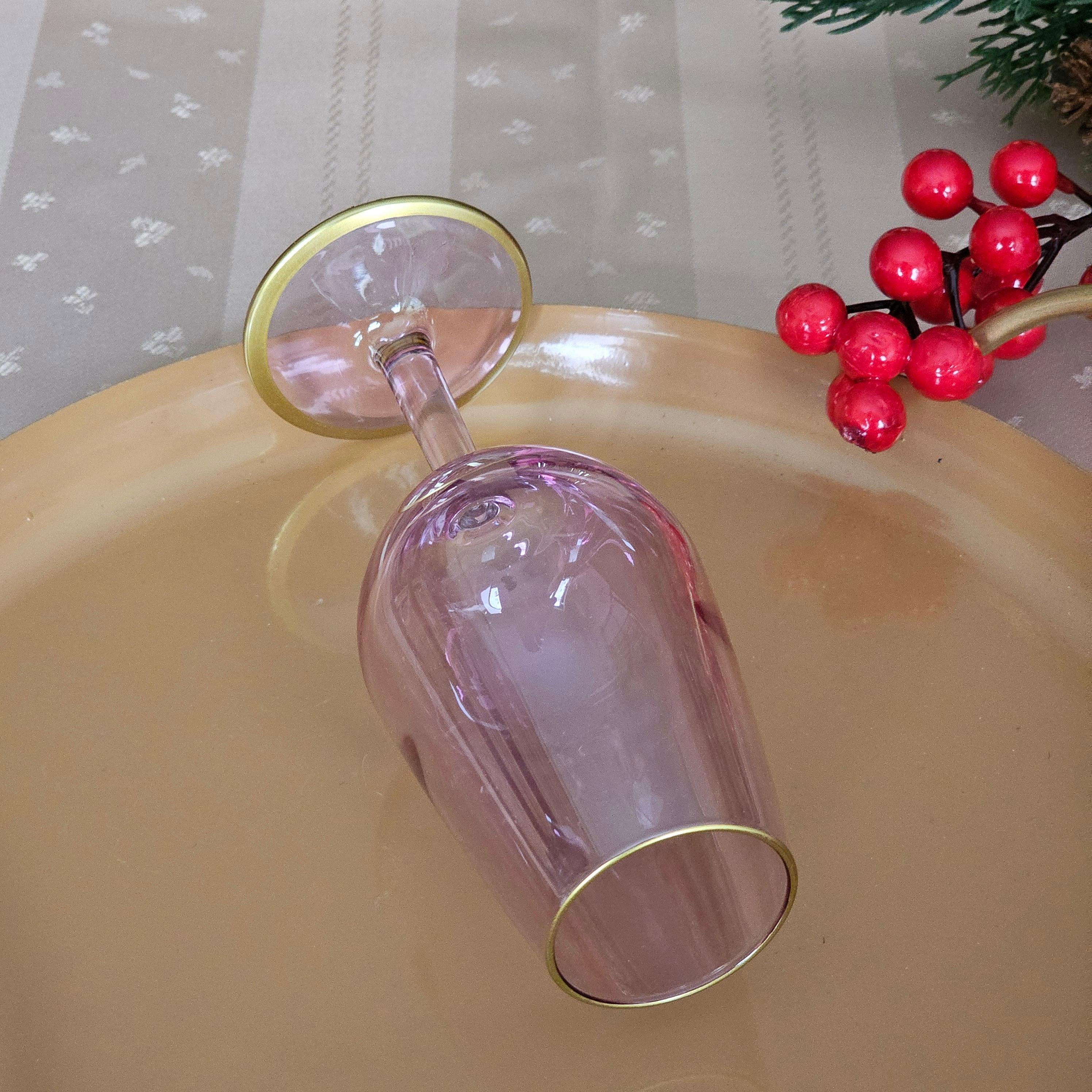 Paşabahçe Pembe Renkli Kahve Yanı Kadeh 1 Adet