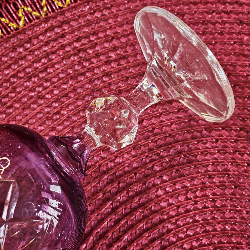 Bohemia Zaraif 180 Ml Kristal 1 Adet Kadeh Bardak Takımı (Mor)