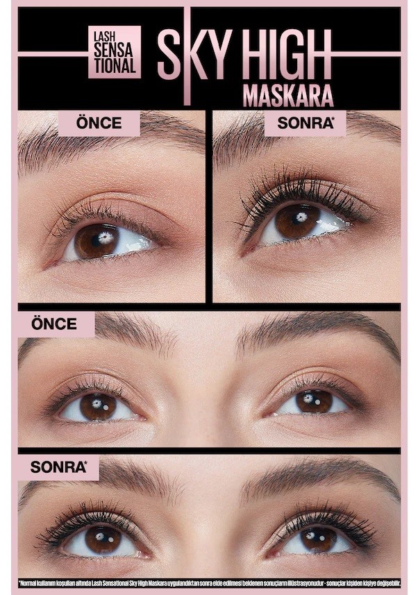 Maybelline New York Lash Sensational Sky High Suya Dayanıklı Waterproof Maskara SKYHGH
